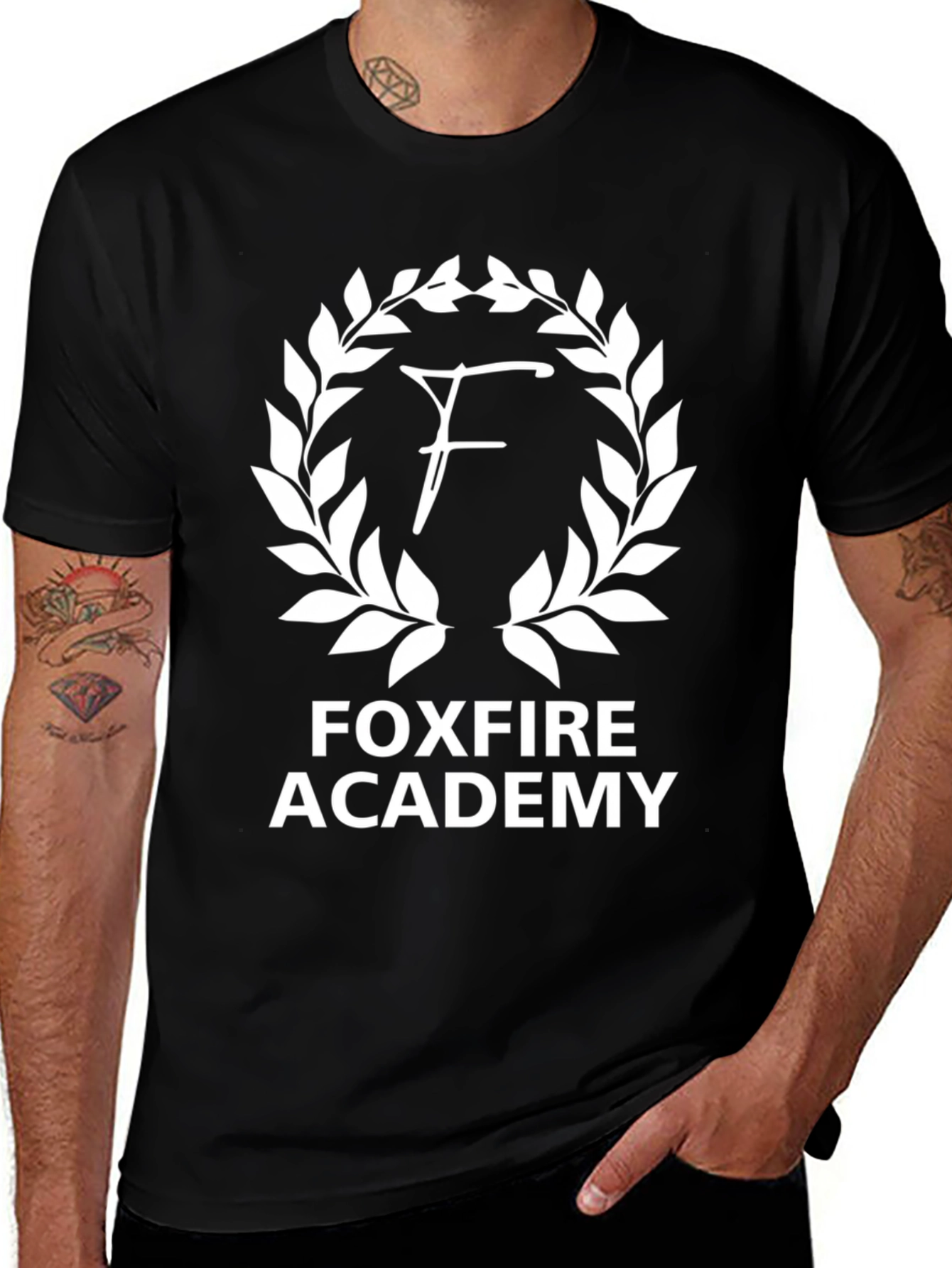 Foxfire Academy Graphic T-Shirt - Black