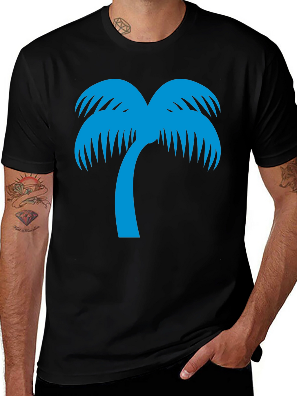 Palm Tree Graphic Tee - Island Vibes T-Shirt