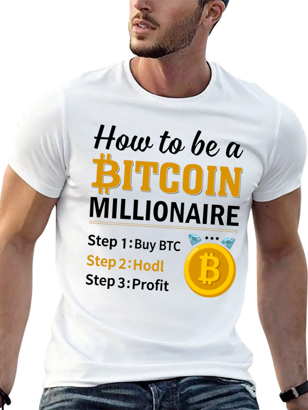 Bitcoin Millionaire T-Shirt - Buy Hodl Profit!