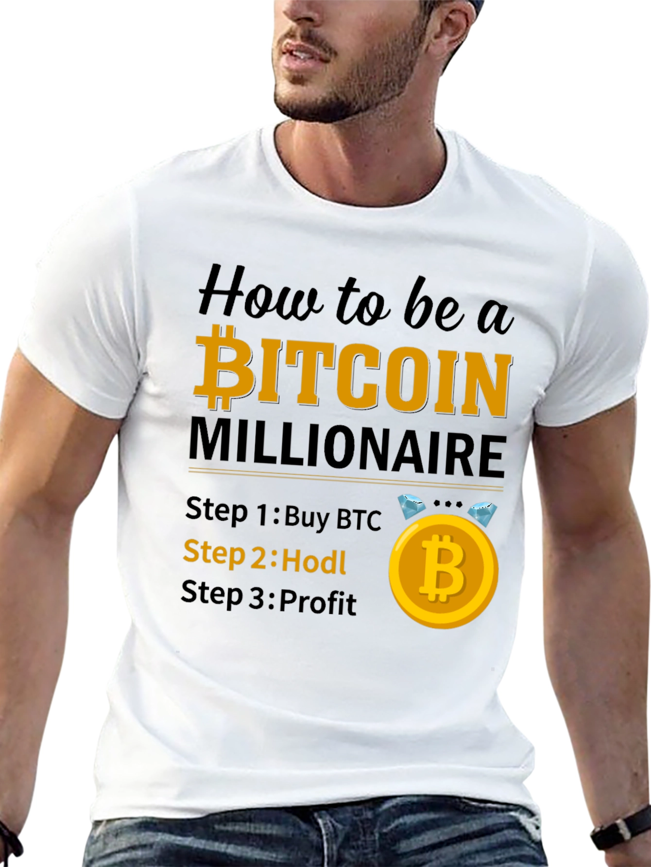 Bitcoin Millionaire T-Shirt - Buy Hodl Profit!