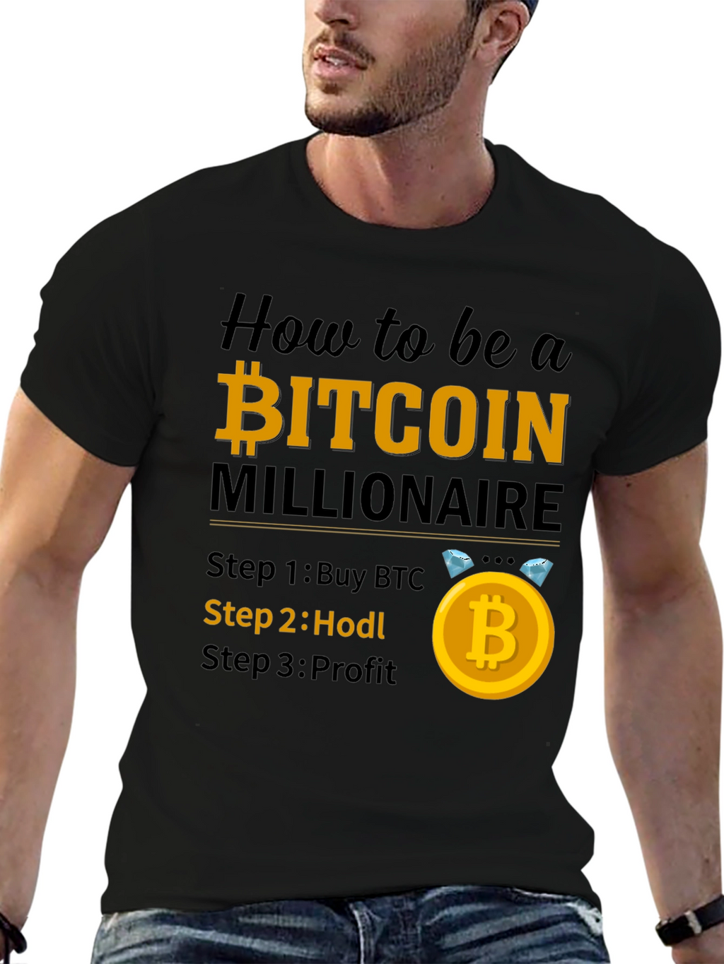 Bitcoin Millionaire T-Shirt - Buy Hodl Profit!