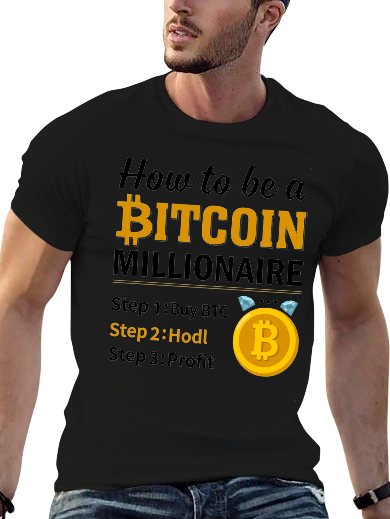 Bitcoin Millionaire T-Shirt - Buy Hodl Profit!