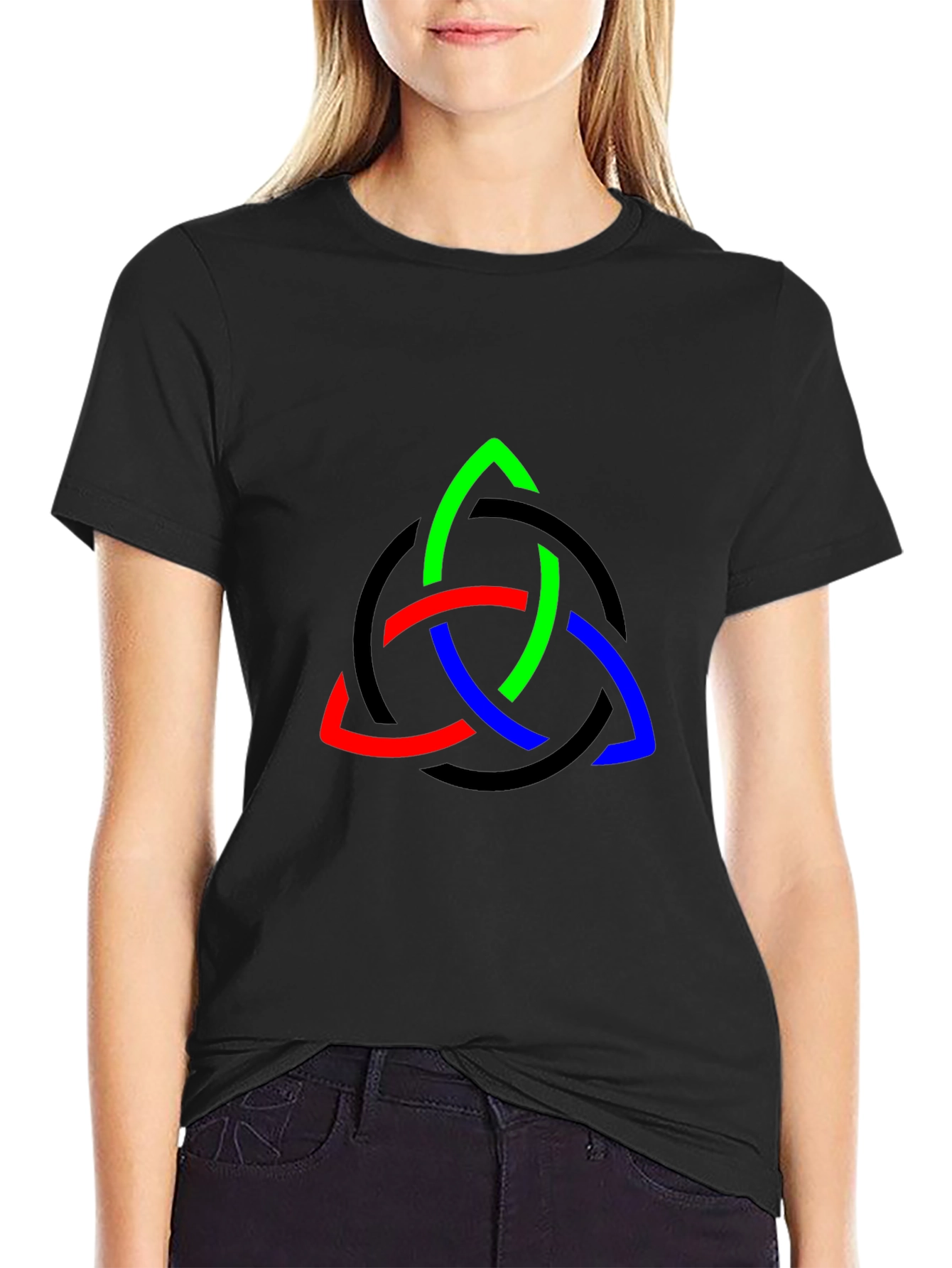 Trinity Knot Graphic Tee - Stylish & Unique Design