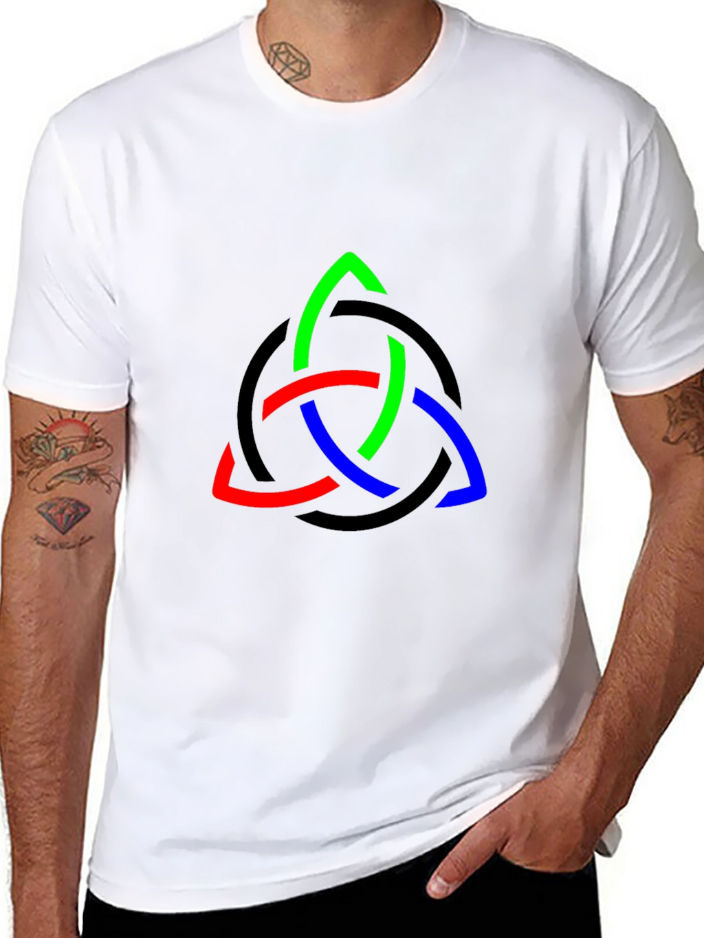 Trinity Knot Graphic Tee - Stylish & Unique Design