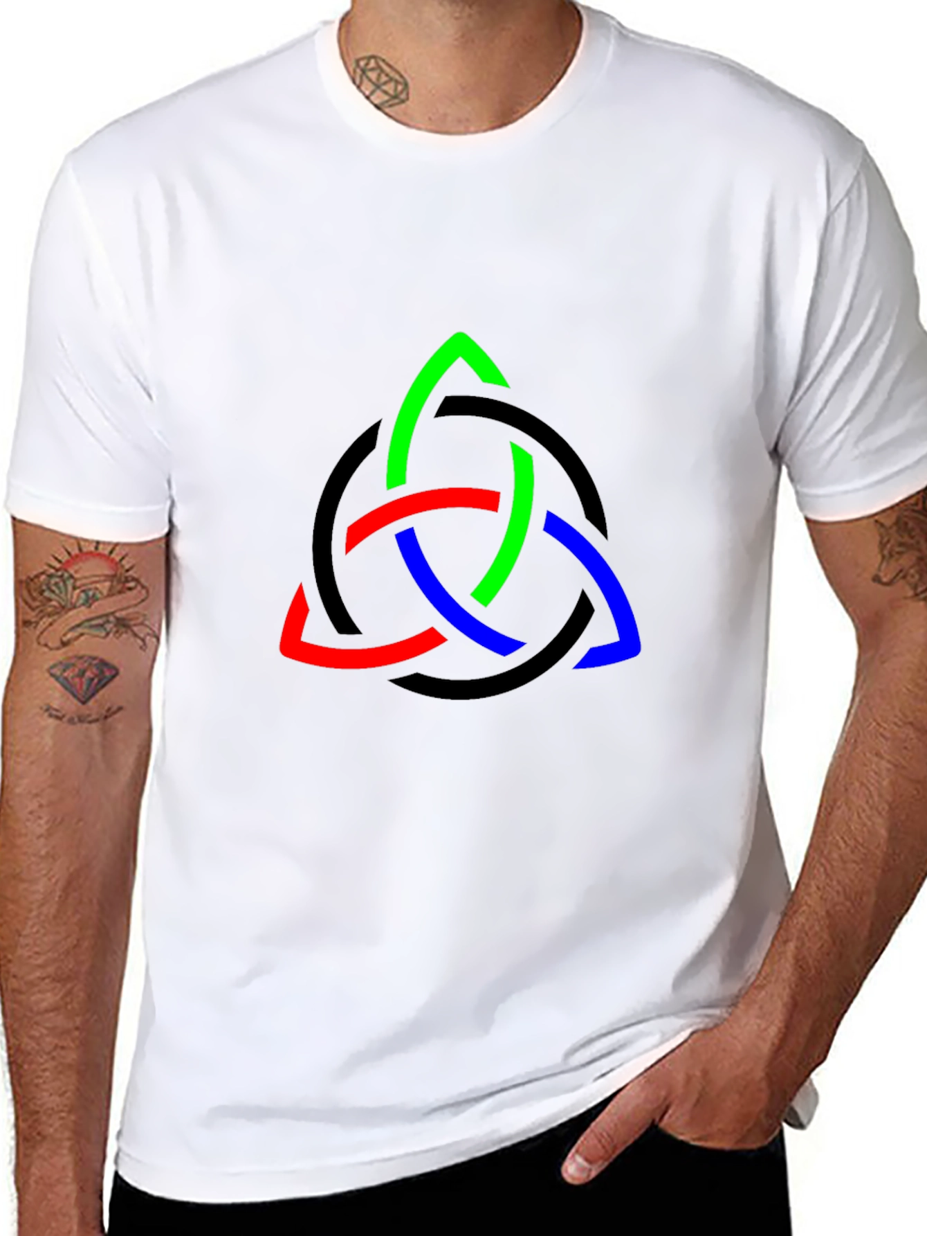 Trinity Knot Graphic Tee - Stylish & Unique Design