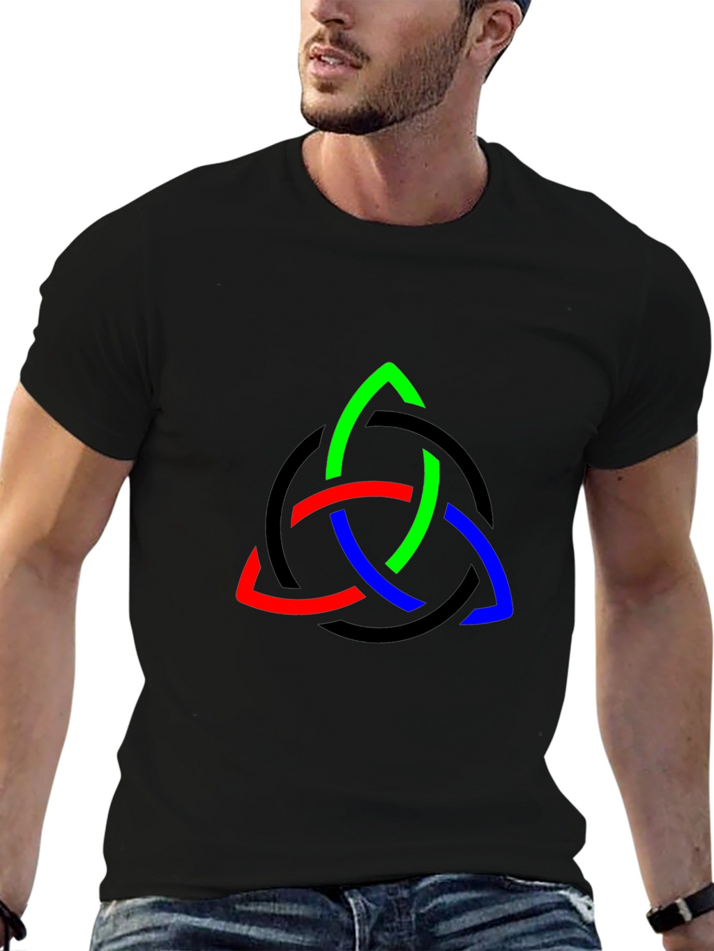 Trinity Knot Graphic Tee - Stylish & Unique Design