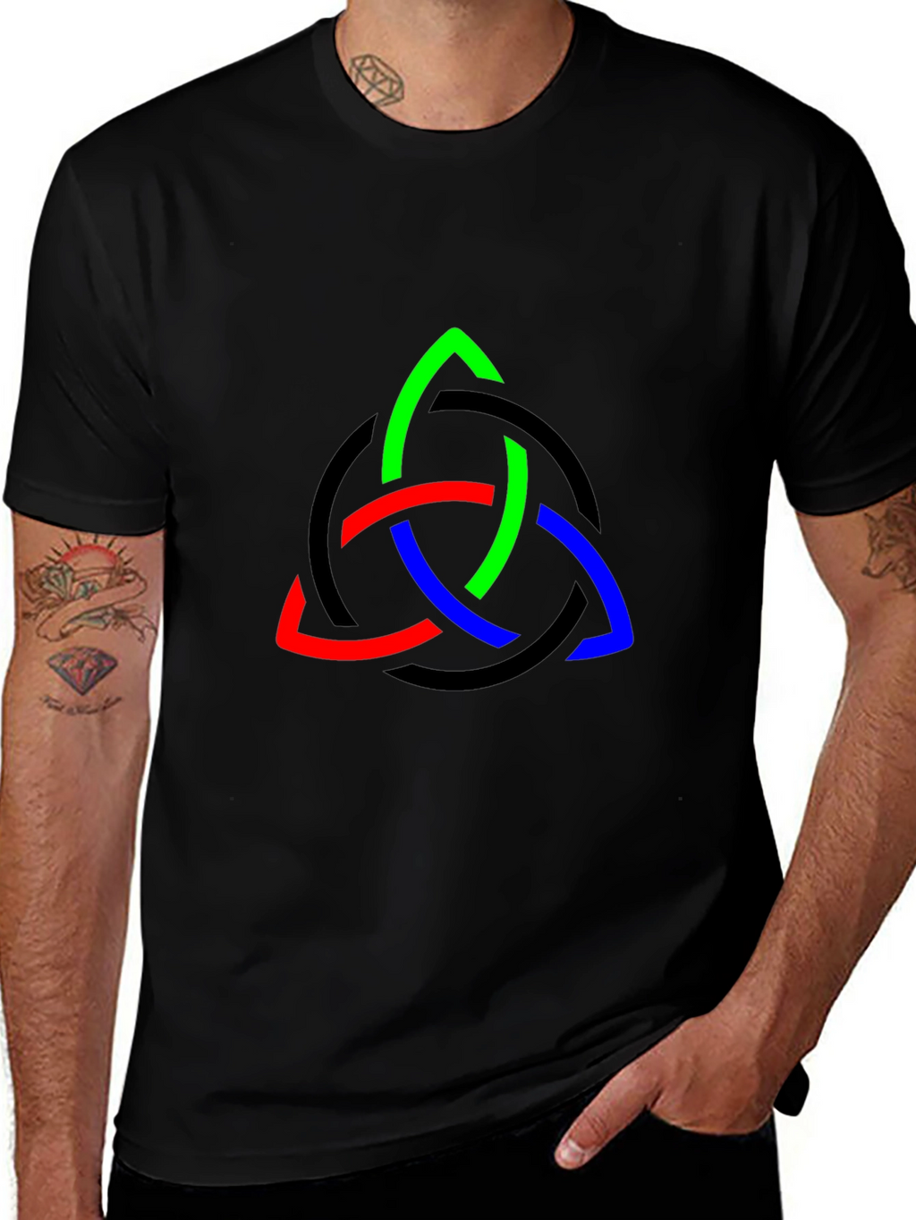 Trinity Knot Graphic Tee - Stylish & Unique Design