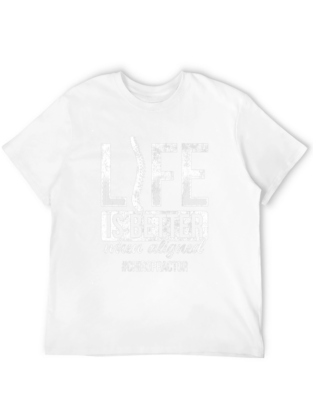 Chiropractor Life is Better Aligned Black T-Shirt