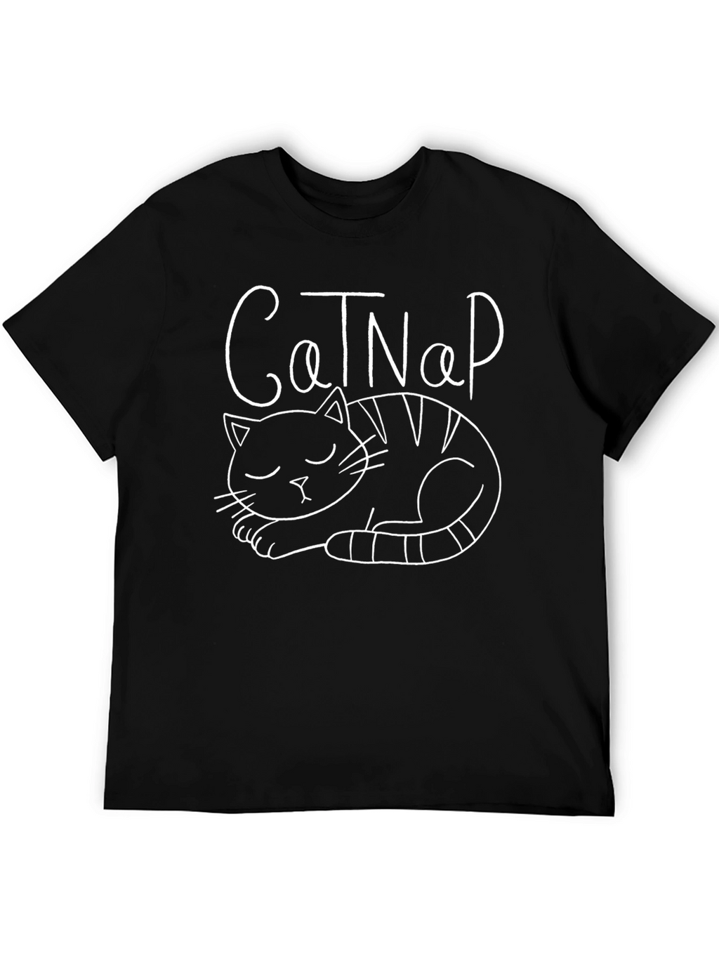 Cat Nap T-Shirt - Unisex Black Tee