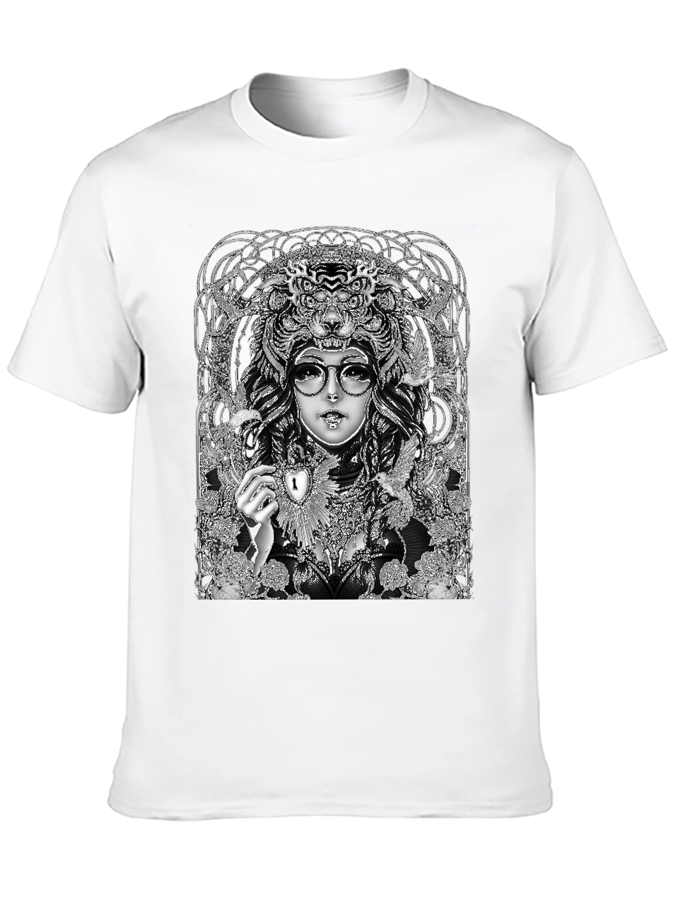 Unique Graphic T-Shirt - Art Nouveau Design