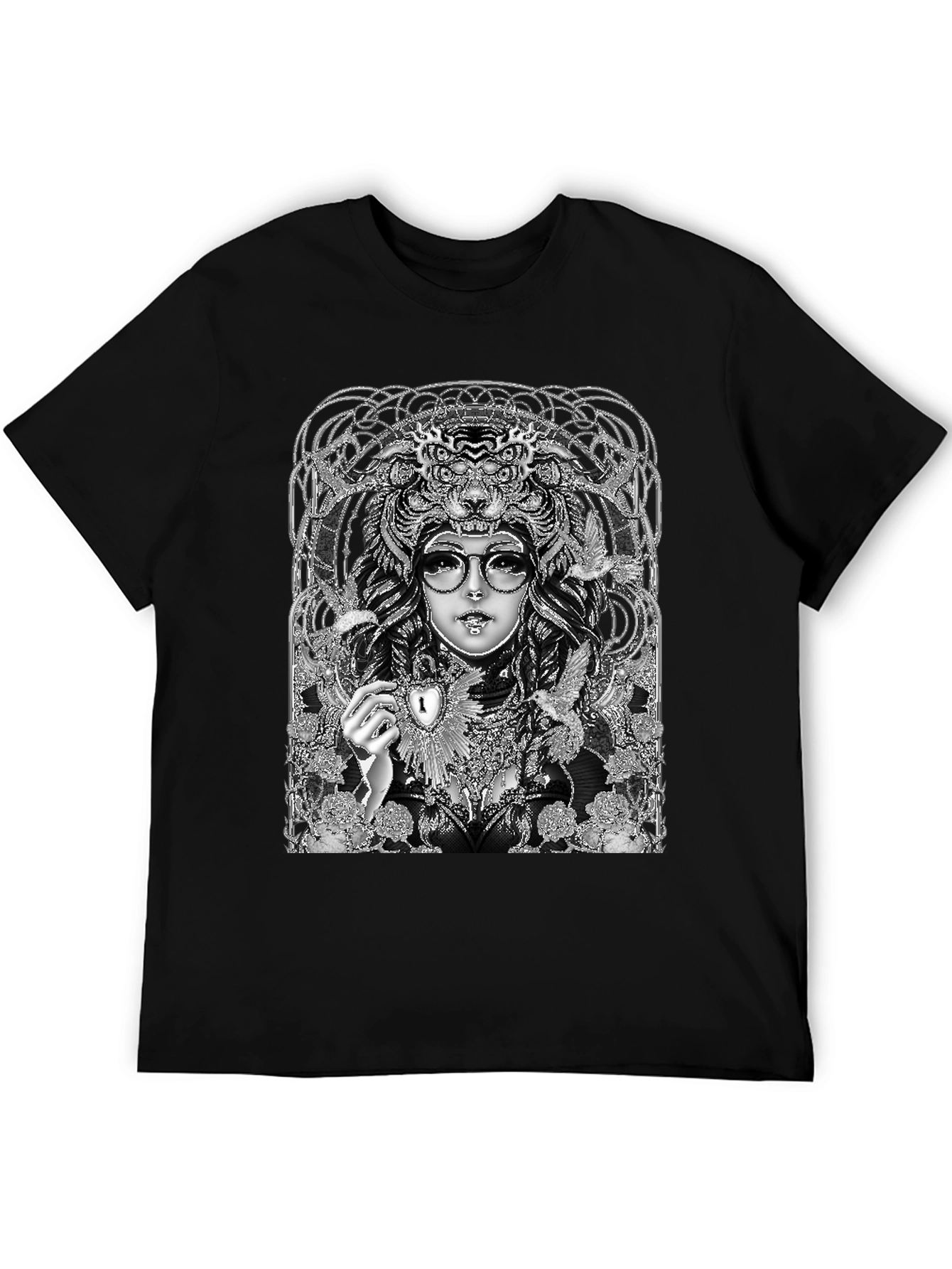 Unique Graphic T-Shirt - Art Nouveau Design