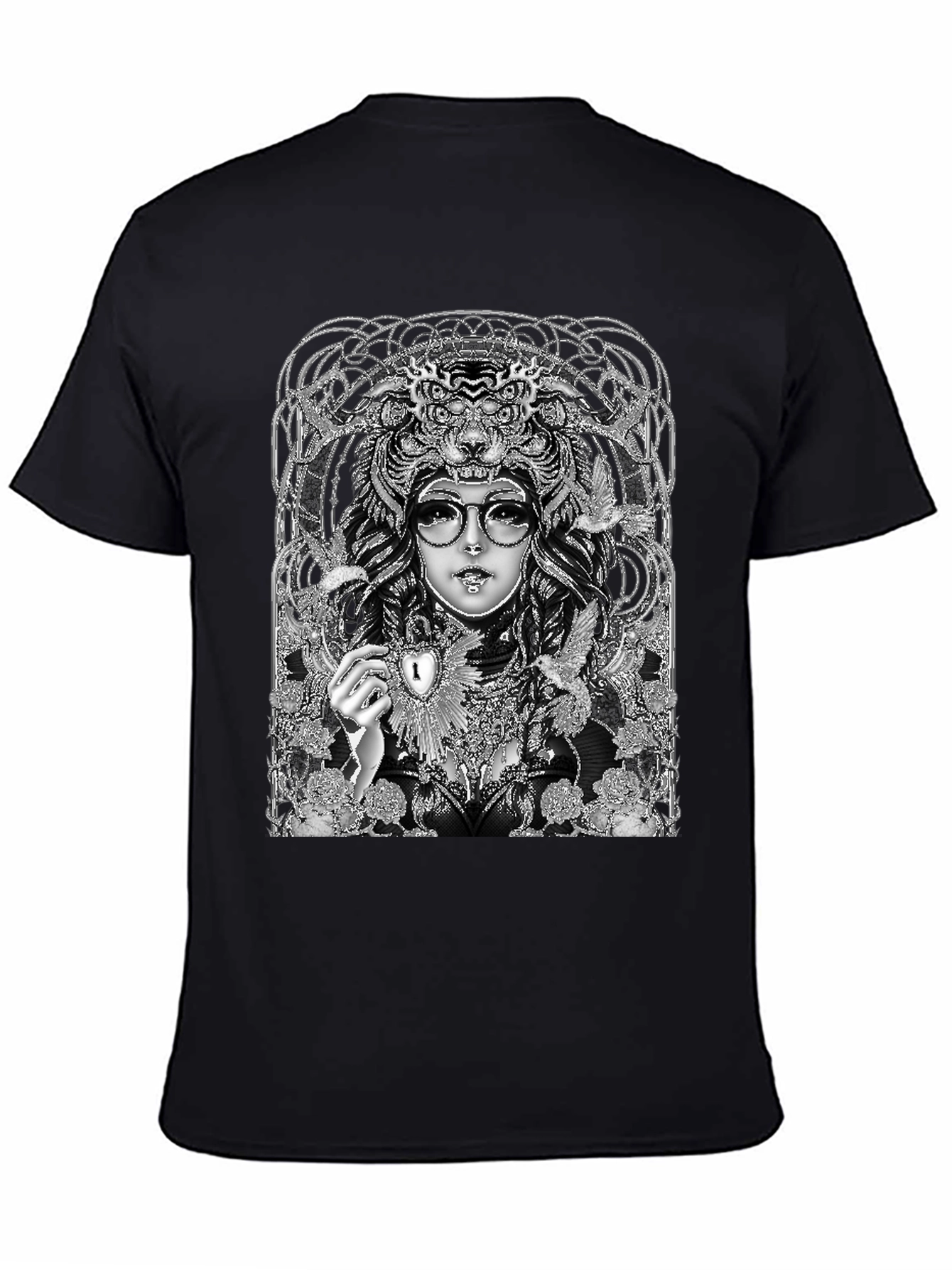Unique Graphic T-Shirt - Art Nouveau Design