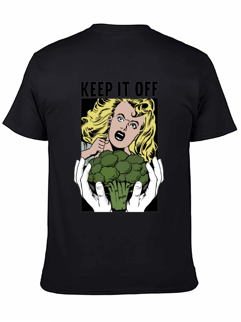 Keep It Off Broccoli T-Shirt Funny Vegan Tee