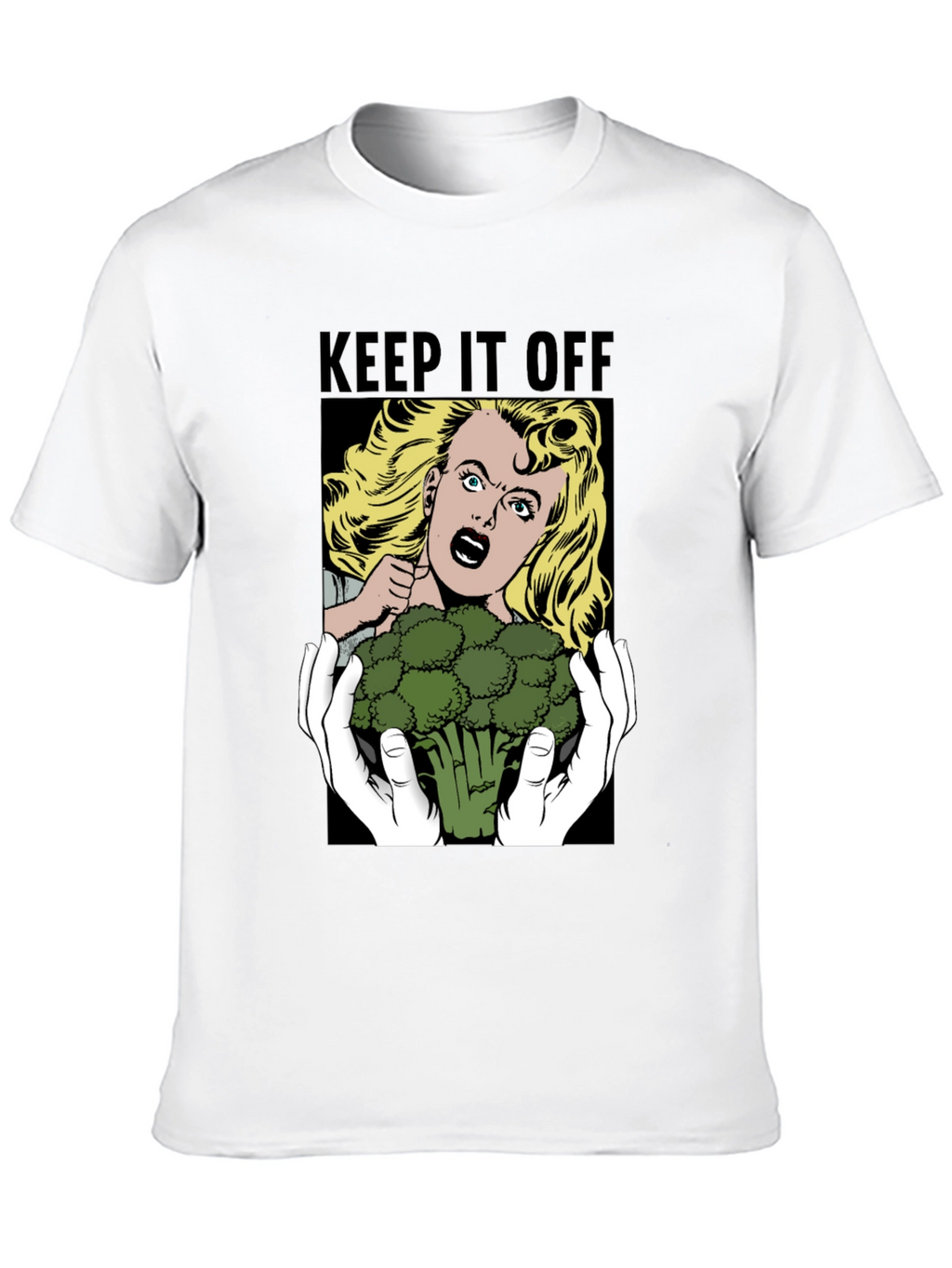 Keep It Off Broccoli T-Shirt Funny Vegan Tee
