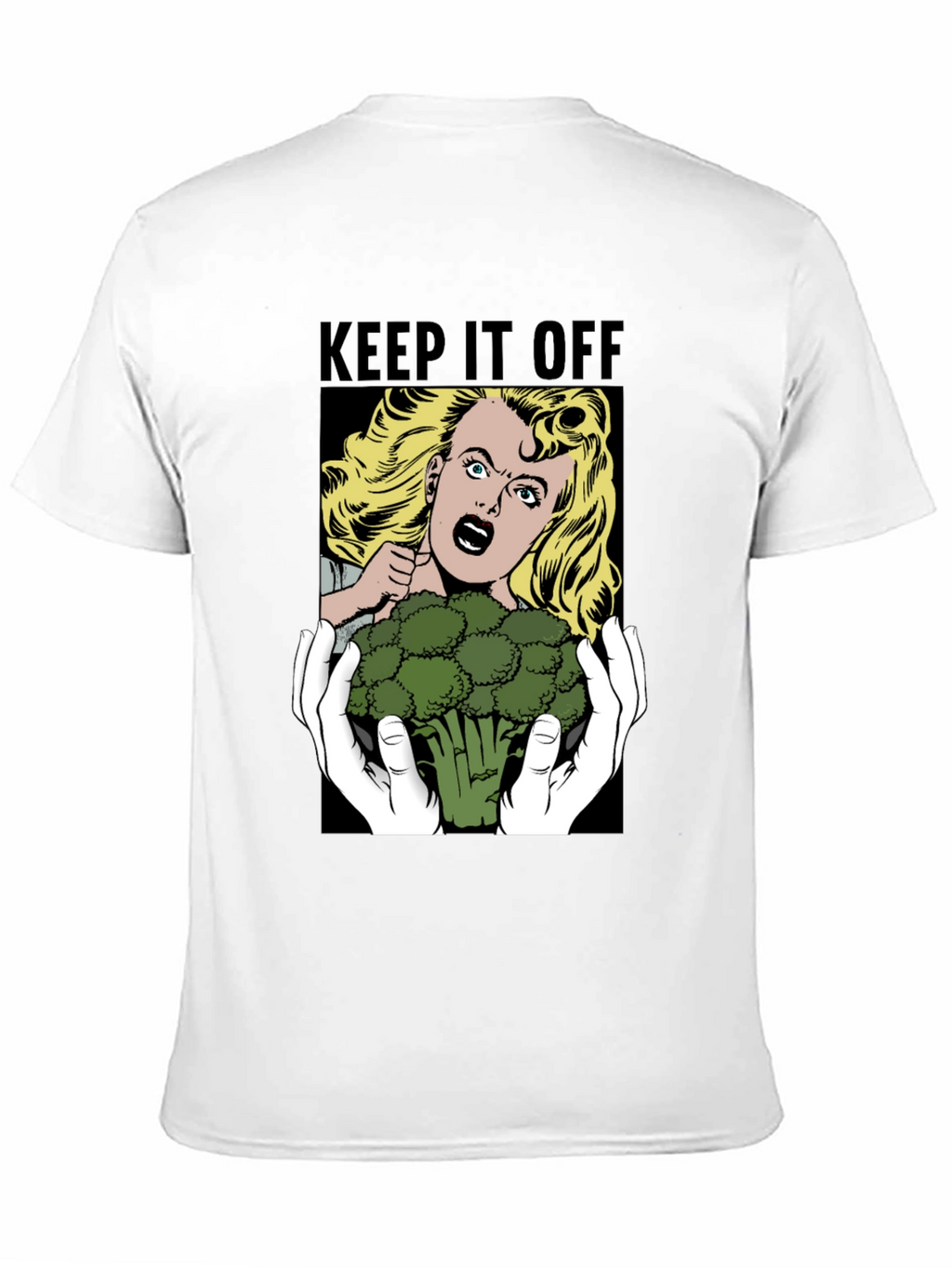 Keep It Off Broccoli T-Shirt Funny Vegan Tee
