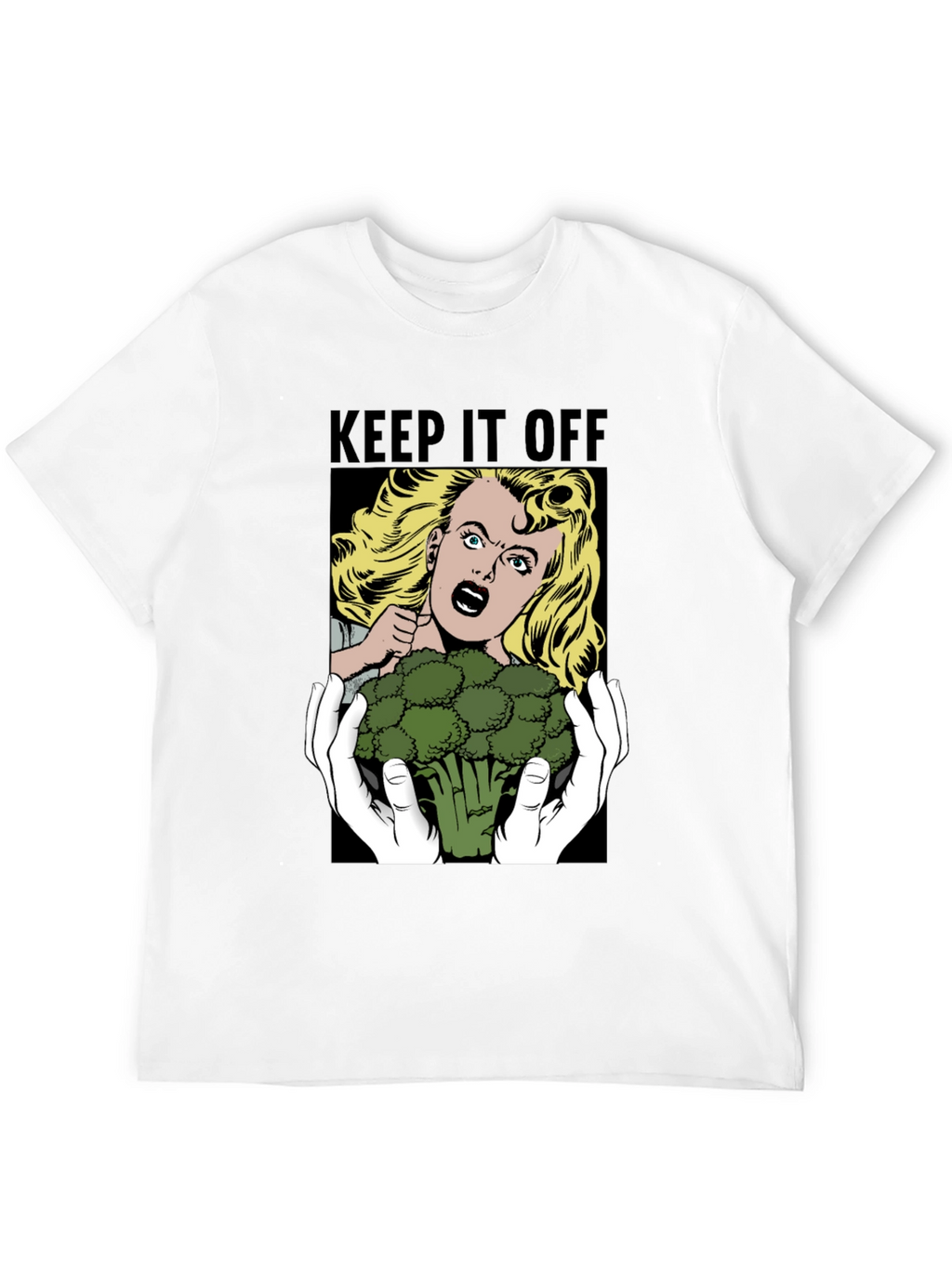 Keep It Off Broccoli T-Shirt Funny Vegan Tee