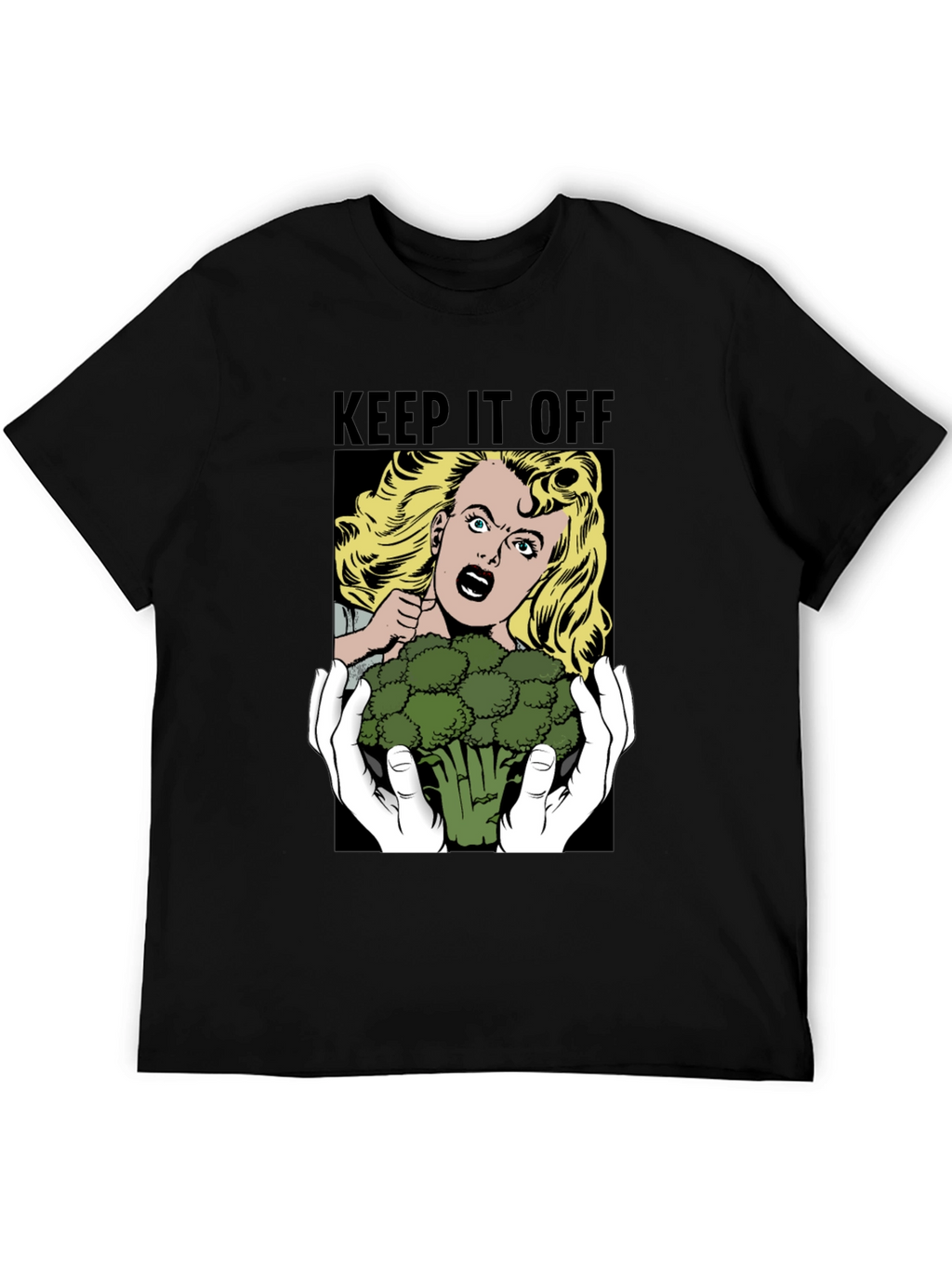 Keep It Off Broccoli T-Shirt Funny Vegan Tee