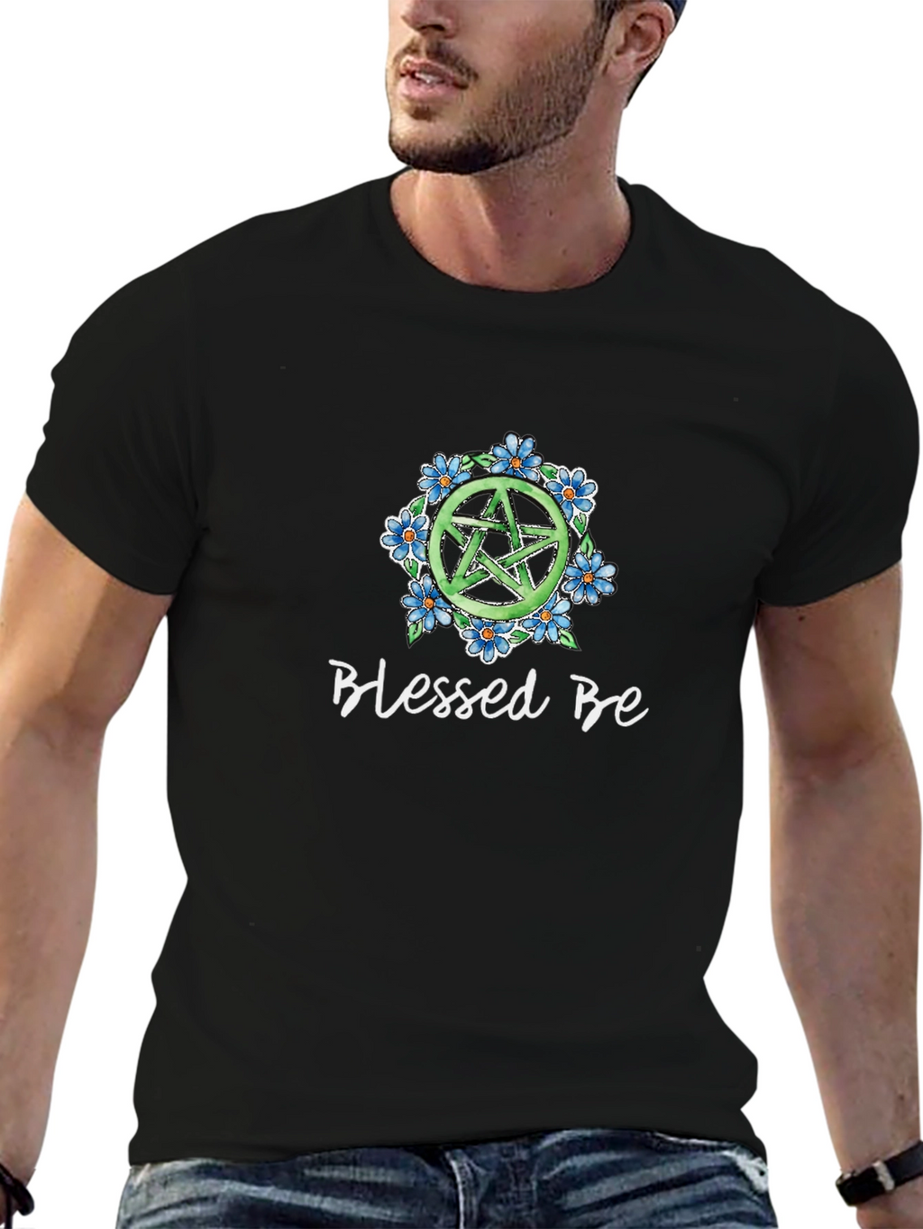 Blessed Be Pentacle Flower T-Shirt