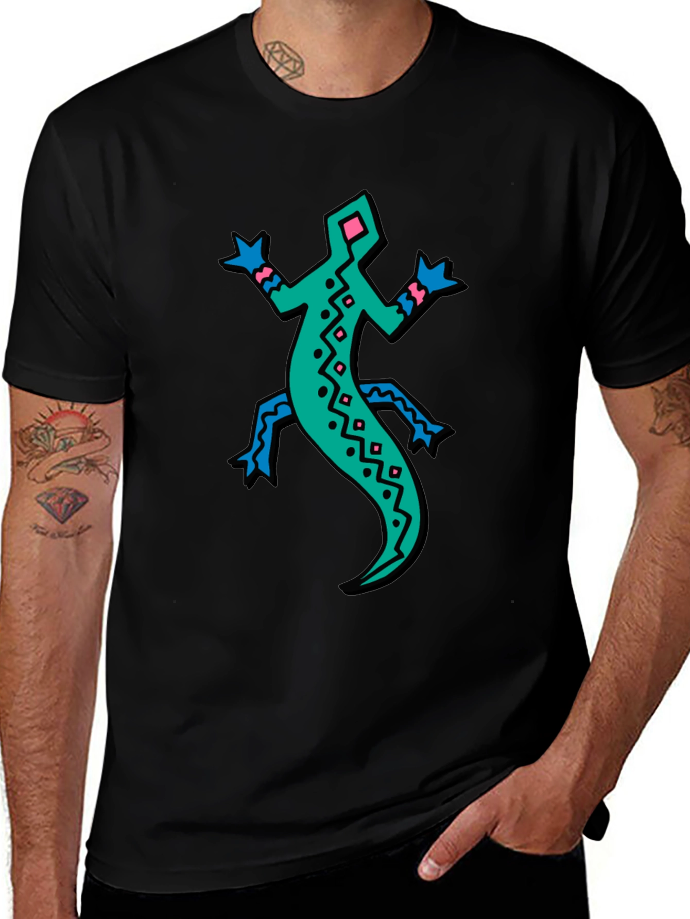 Retro Lizard Graphic Tee - Bold & Unique!