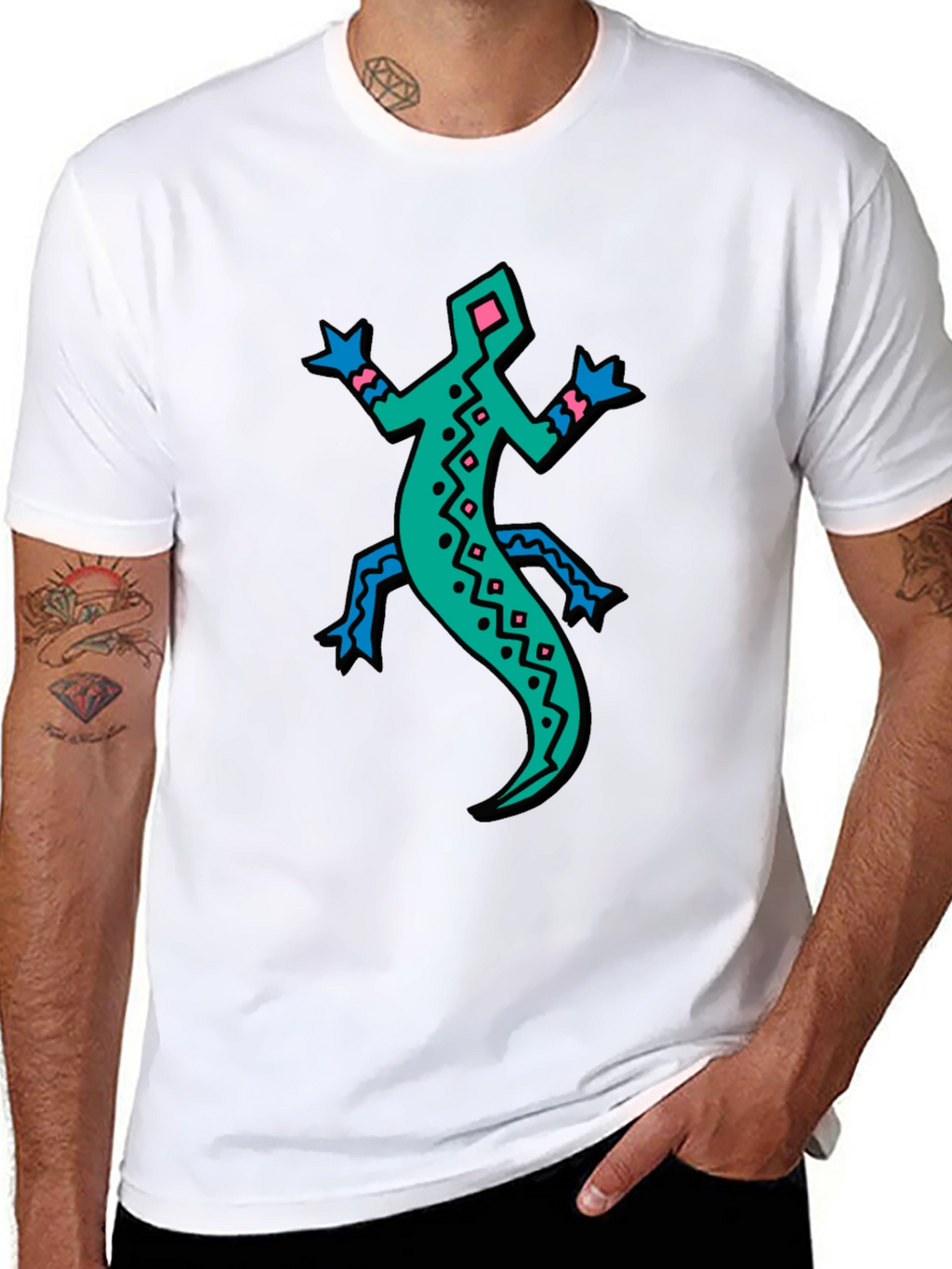 Retro Lizard Graphic Tee - Bold & Unique!