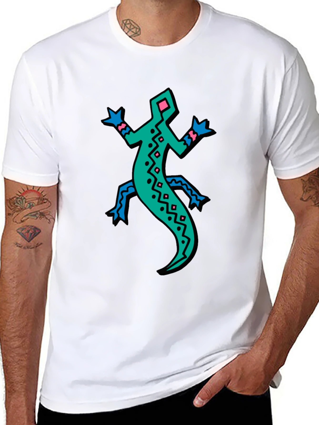 Retro Lizard Graphic Tee - Bold & Unique!