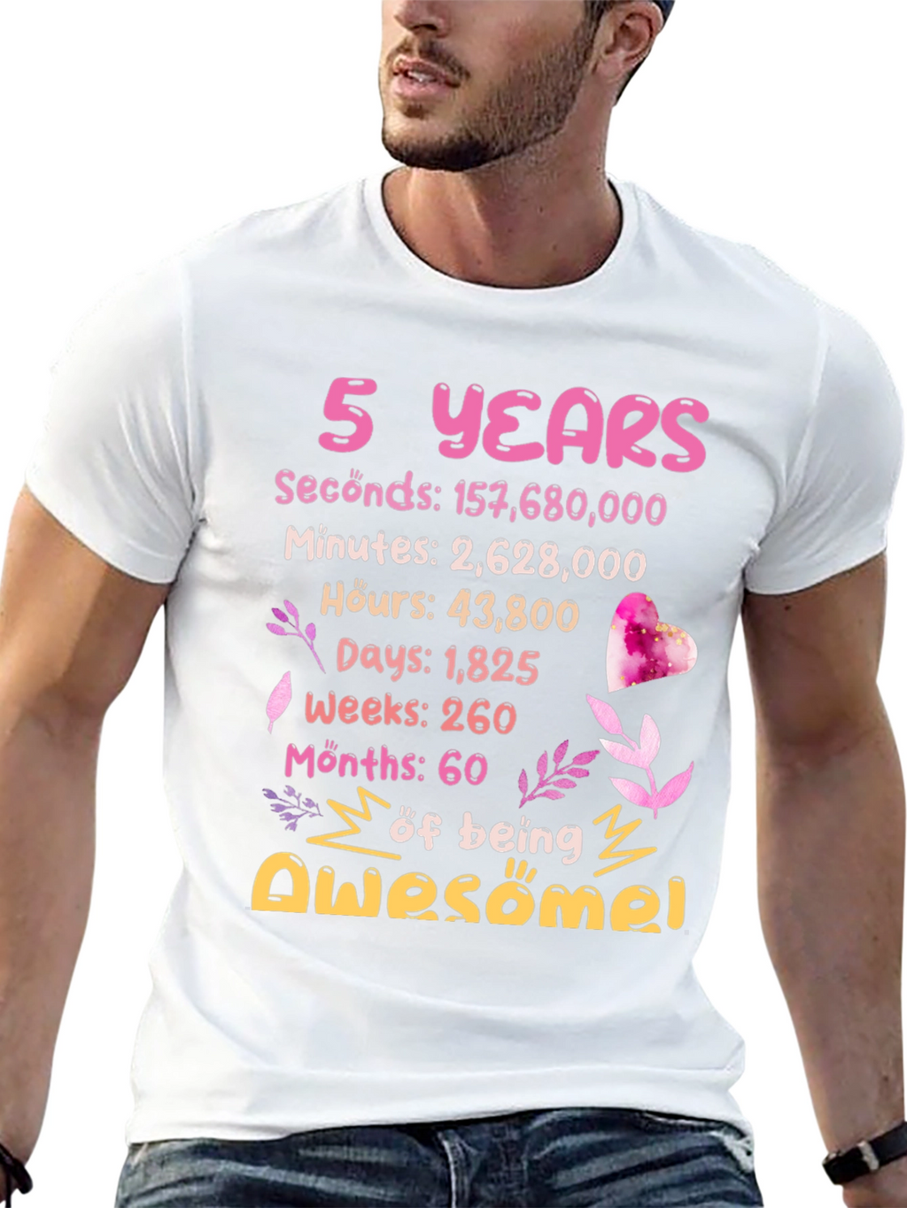 5 Years of Awesome T-Shirt Birthday Gift