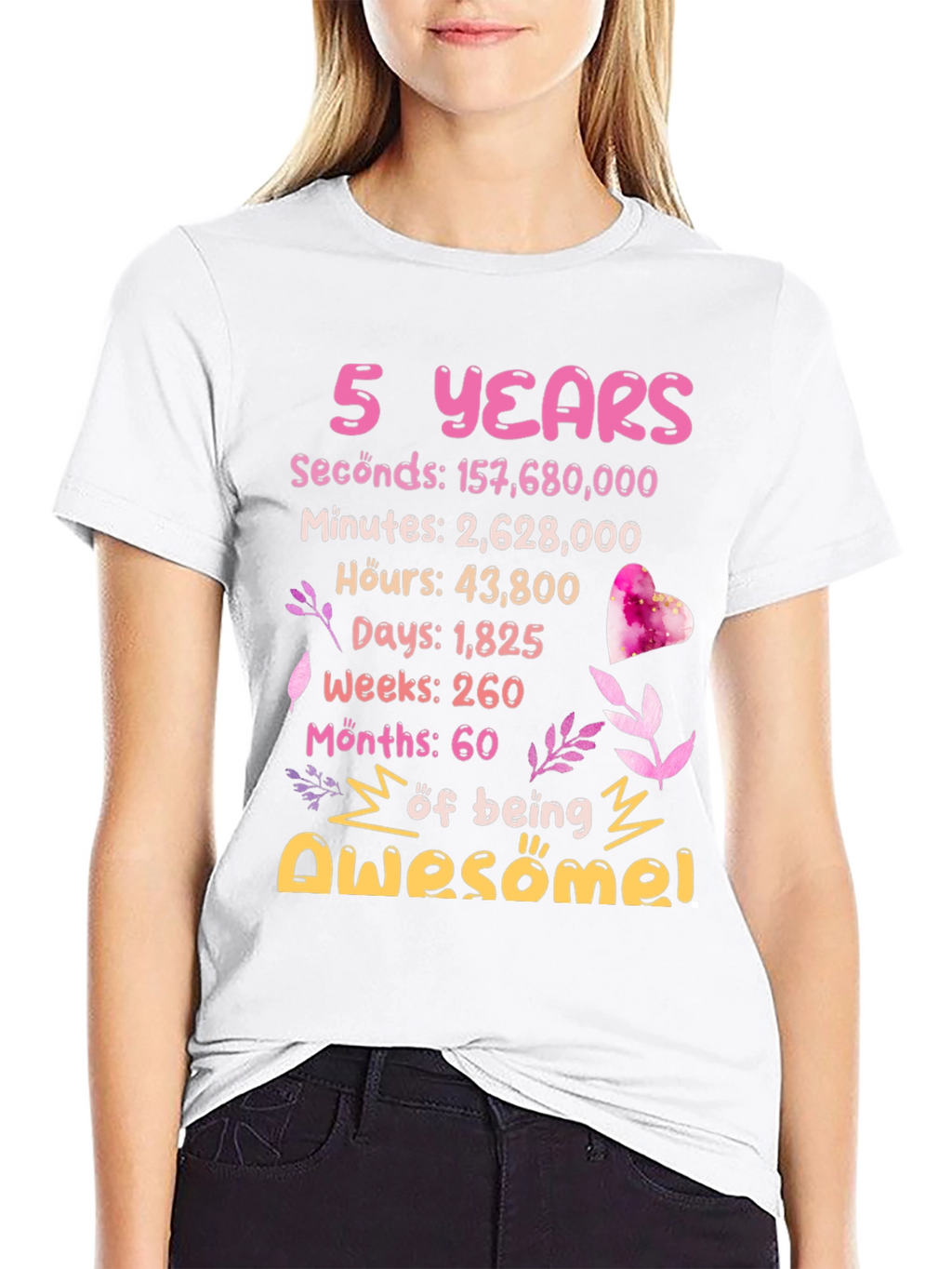 5 Years of Awesome T-Shirt Birthday Gift