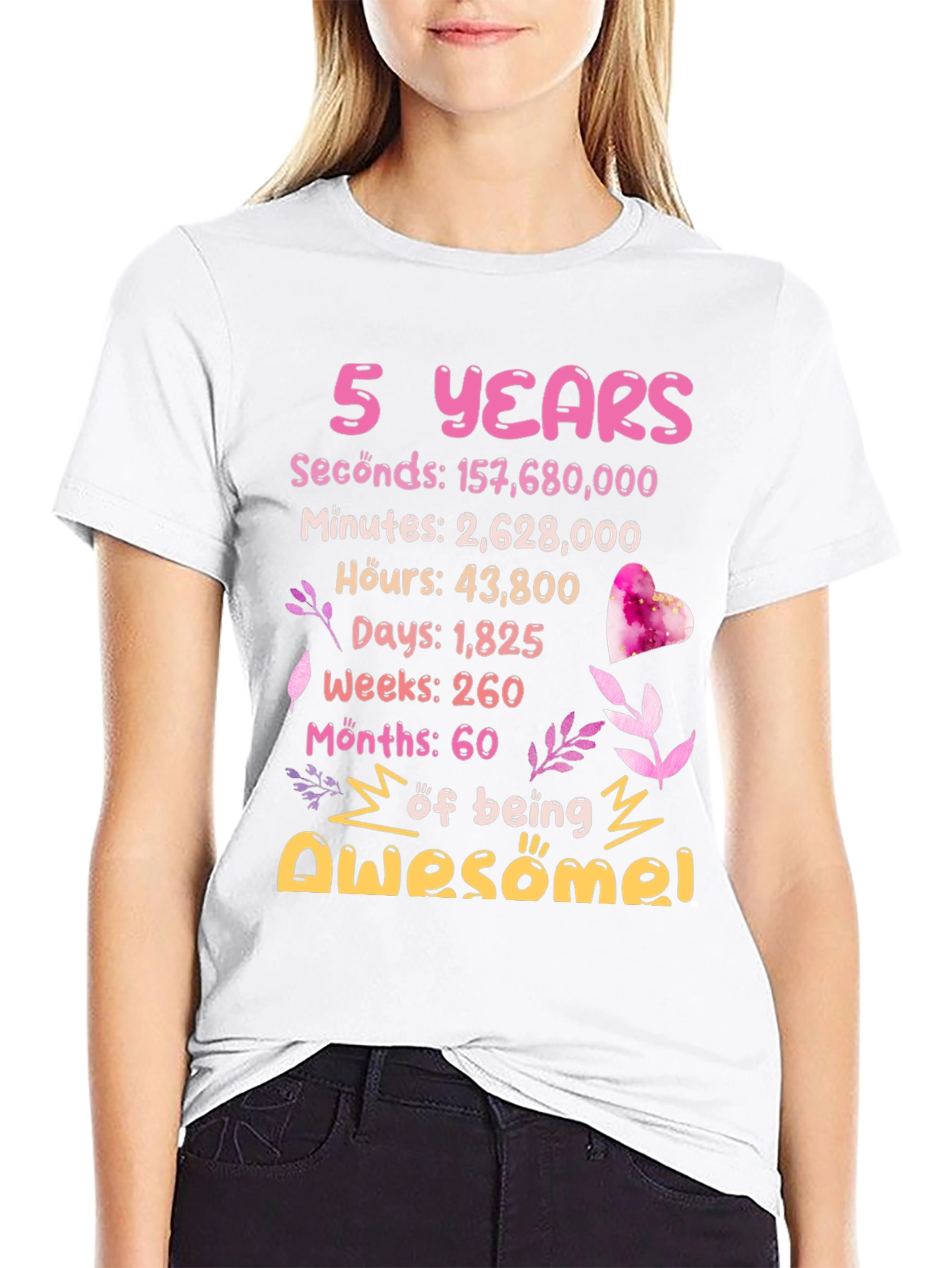 5 Years of Awesome T-Shirt Birthday Gift