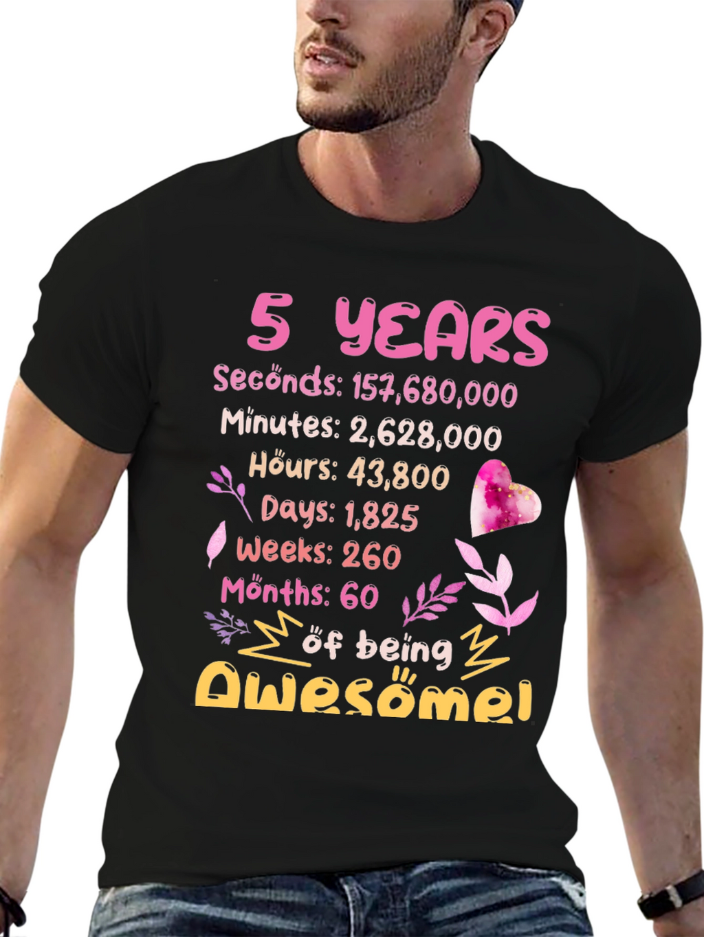5 Years of Awesome T-Shirt Birthday Gift