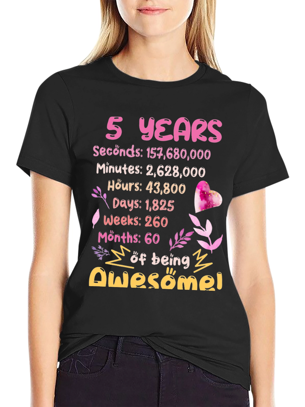 5 Years of Awesome T-Shirt Birthday Gift
