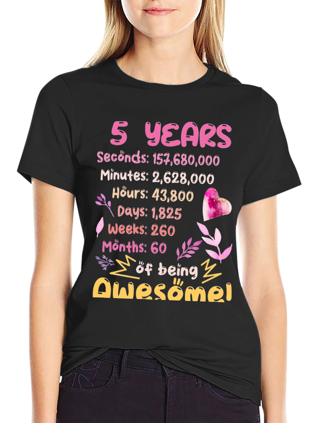 5 Years of Awesome T-Shirt Birthday Gift