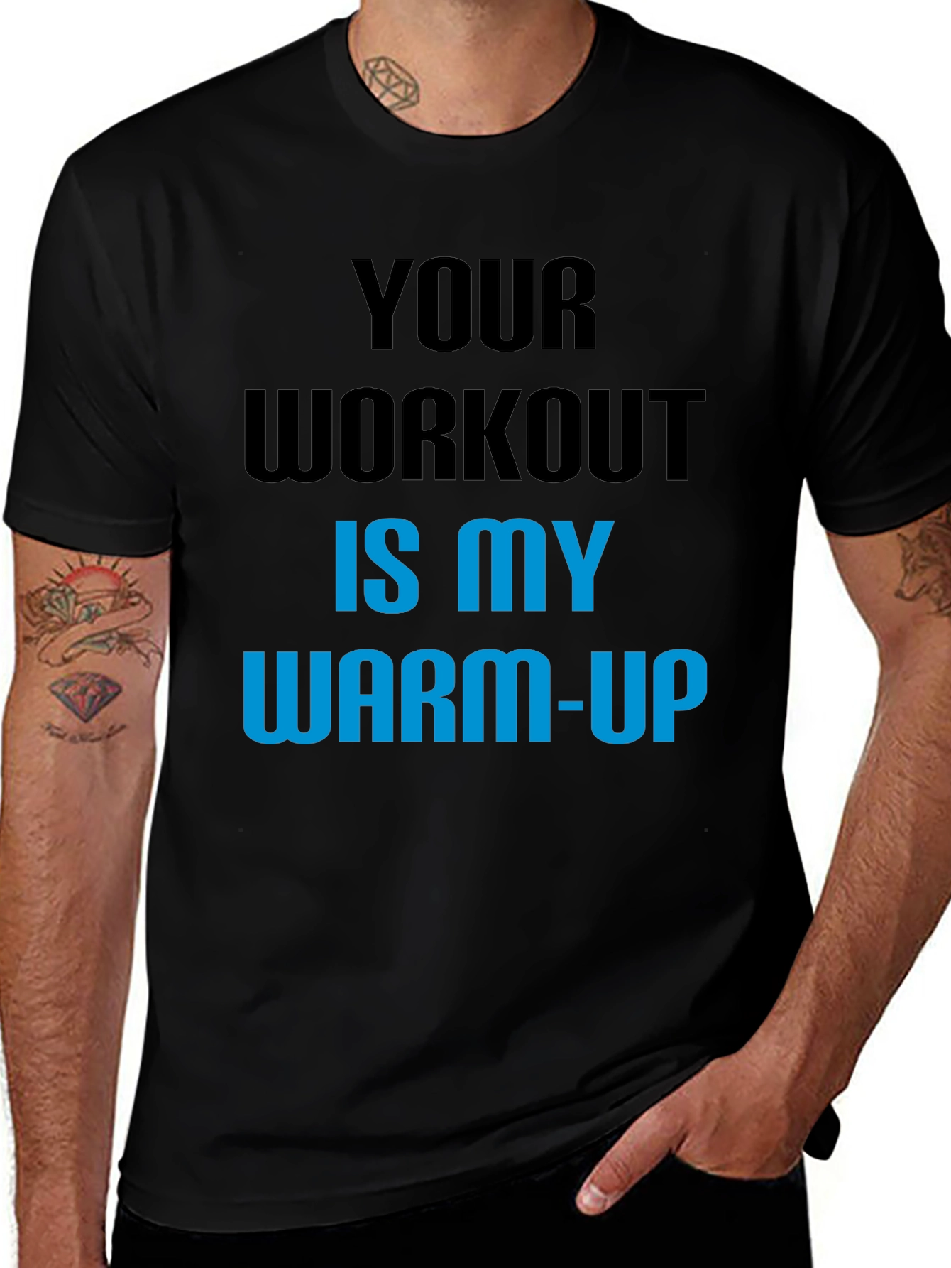 Workout Humor T-Shirt - Your Workout Is My Warm-Up