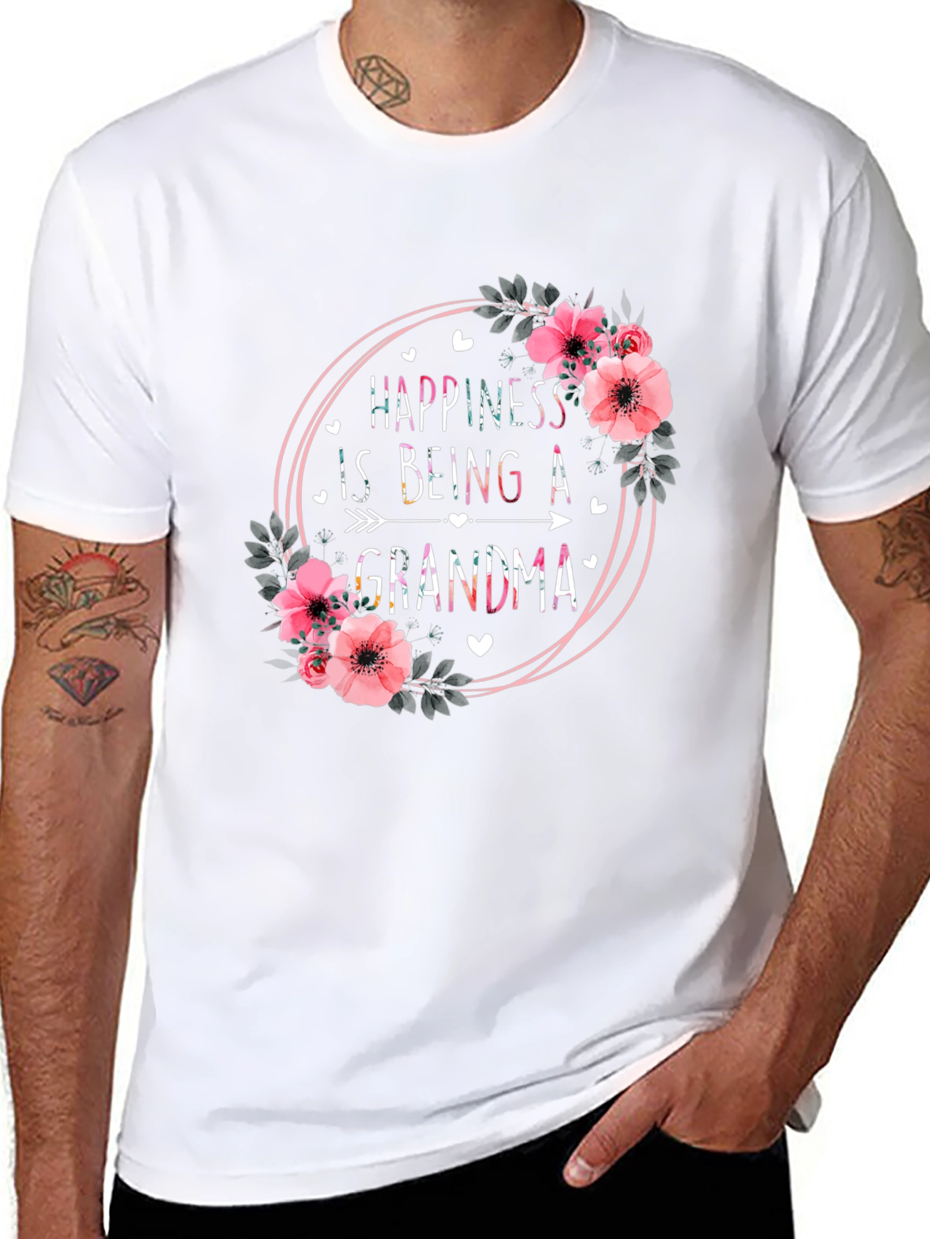 Happiness is Being a Grandma Graphic T-Shirt
