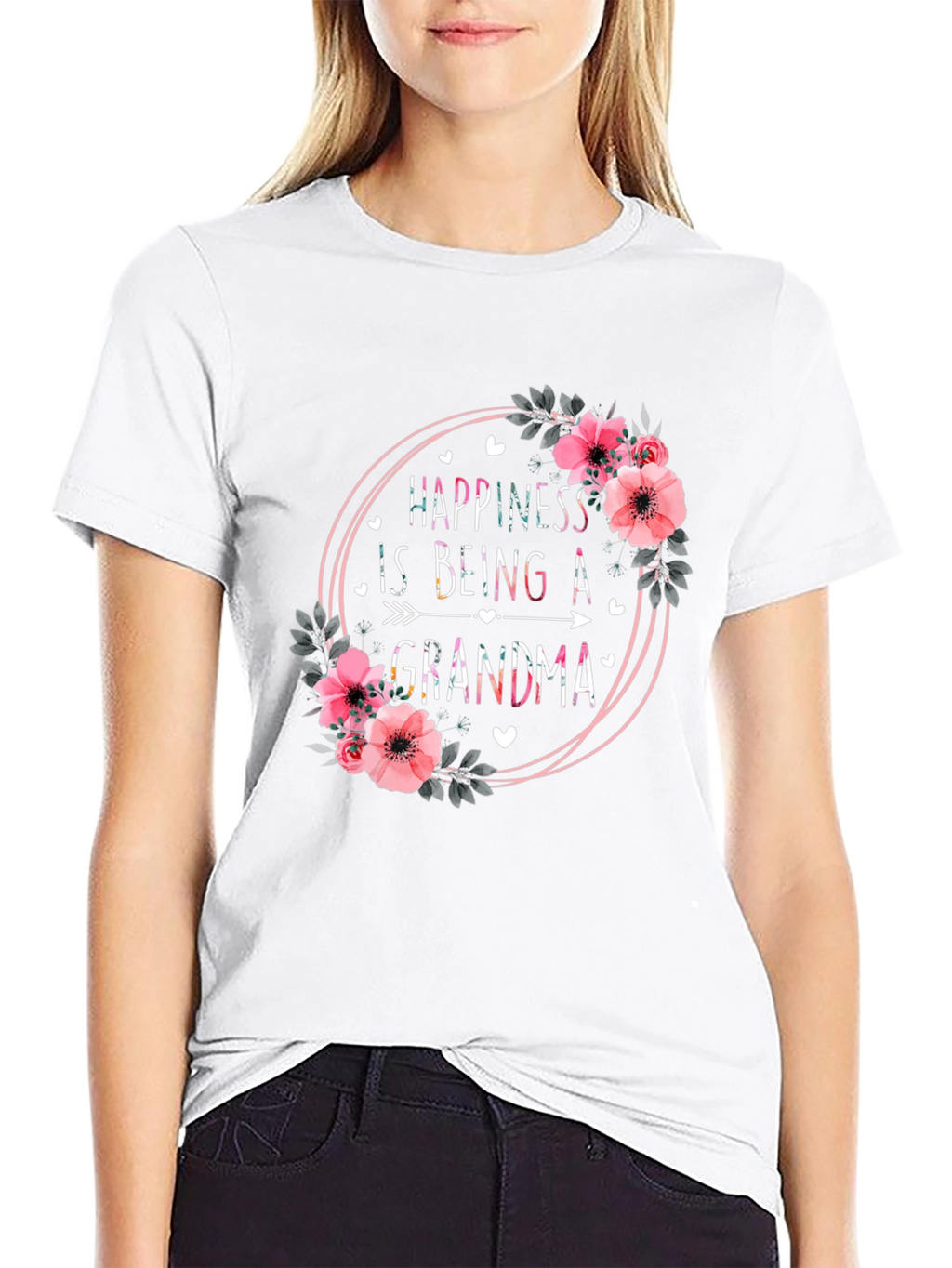 Happiness is Being a Grandma Graphic T-Shirt