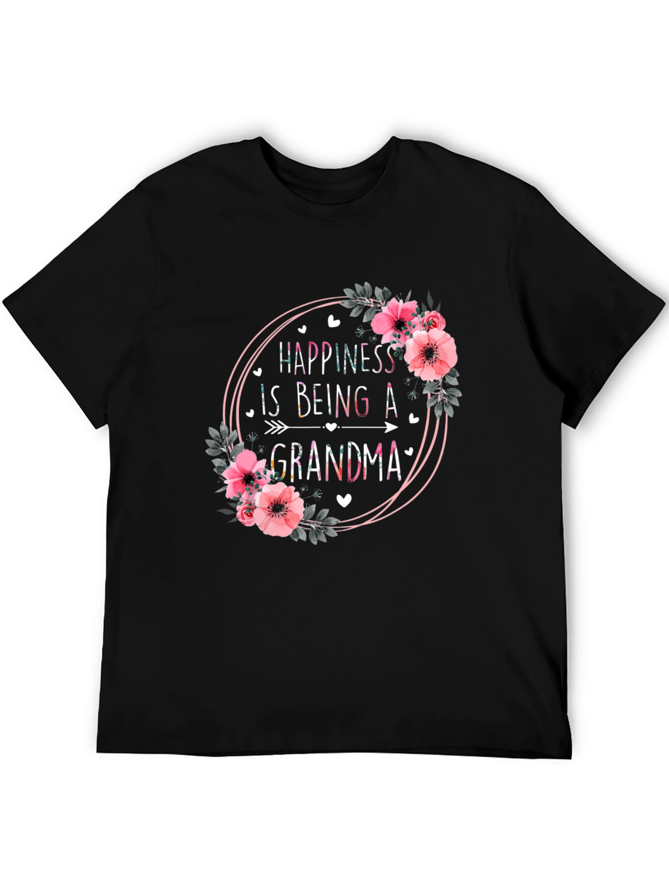 Happiness is Being a Grandma Graphic T-Shirt