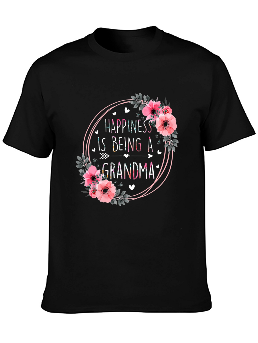 Happiness is Being a Grandma Graphic T-Shirt