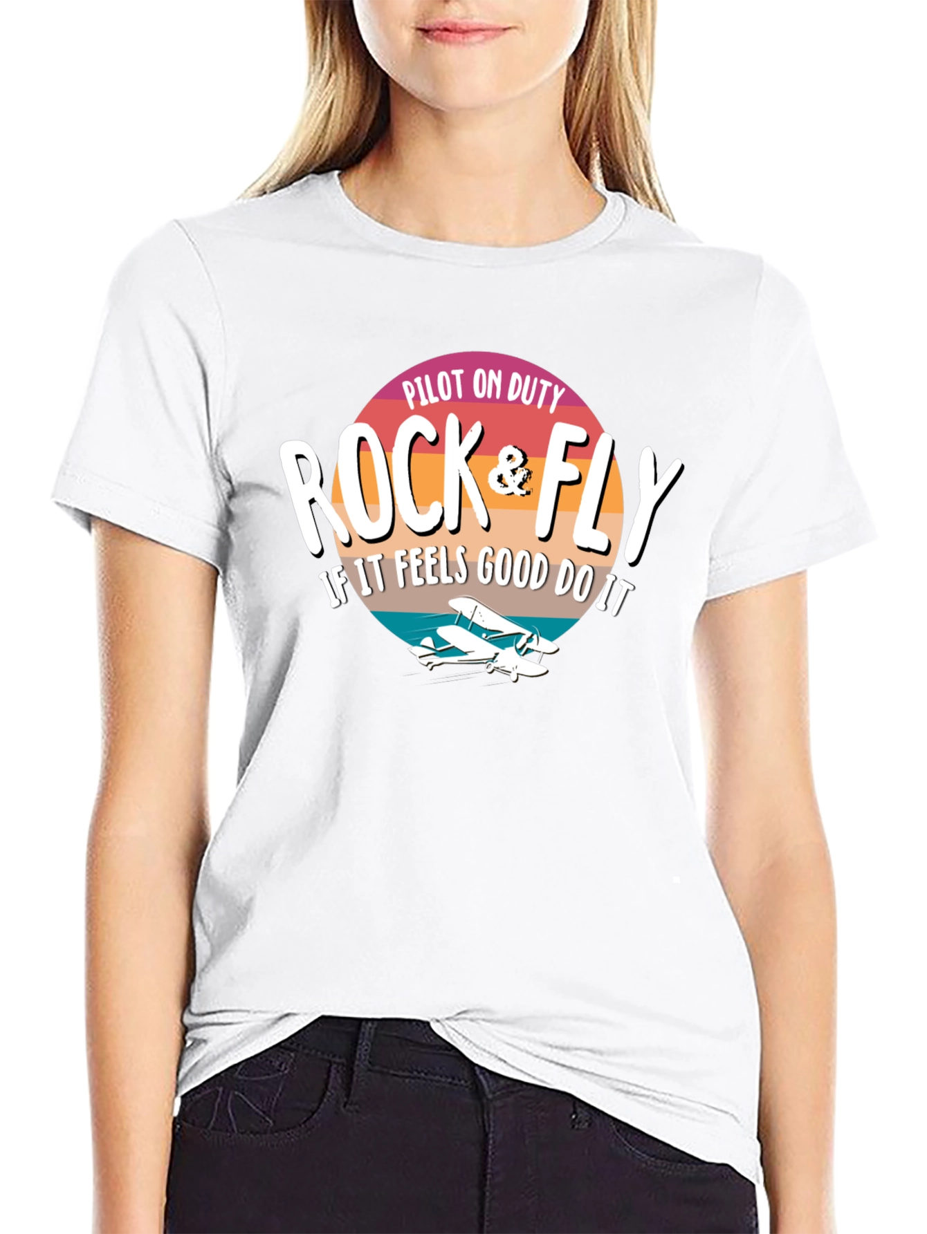 Rock & Fly Pilot On Duty T-Shirt