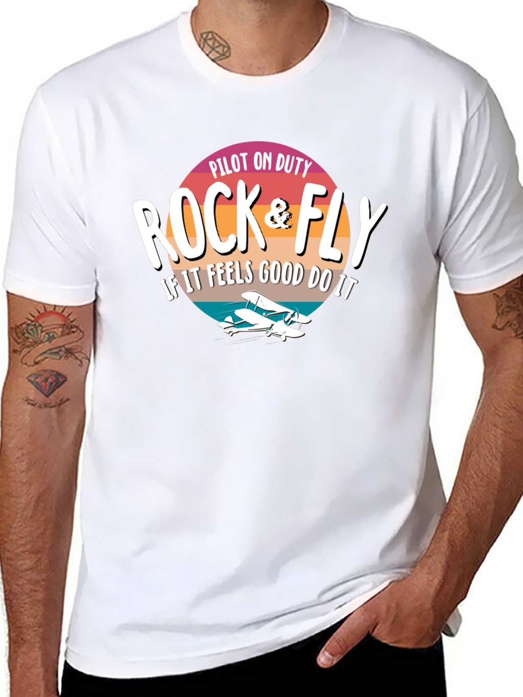 Rock & Fly Pilot On Duty T-Shirt