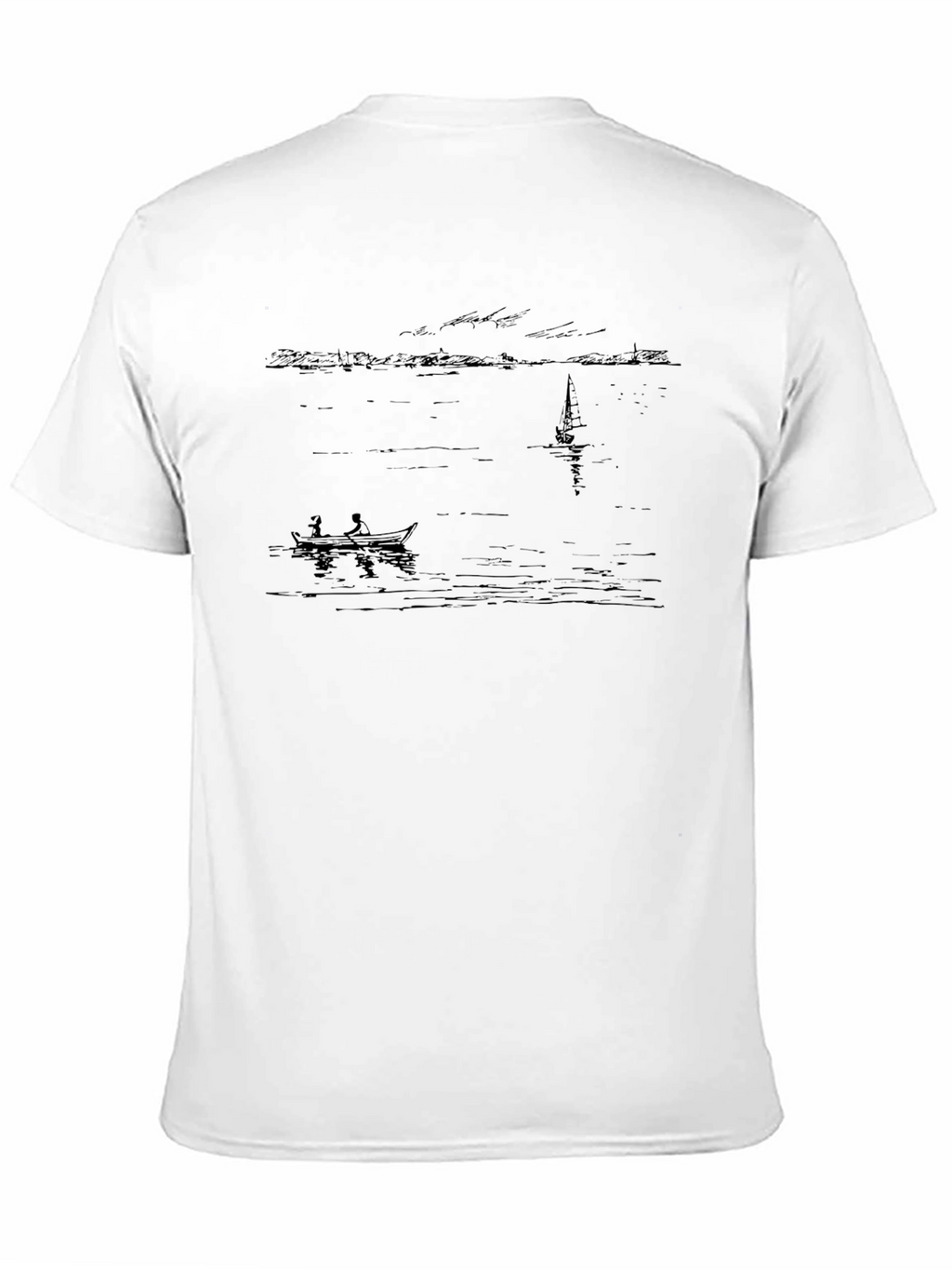 Nautical Sketch Black T-Shirt
