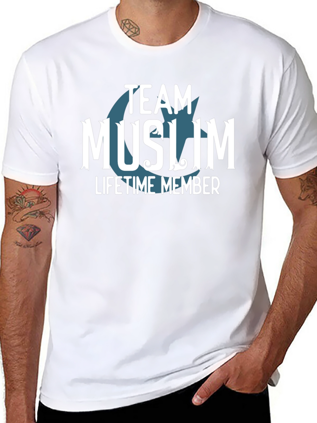 Team Muslim Lifetime Member Graphic Tee