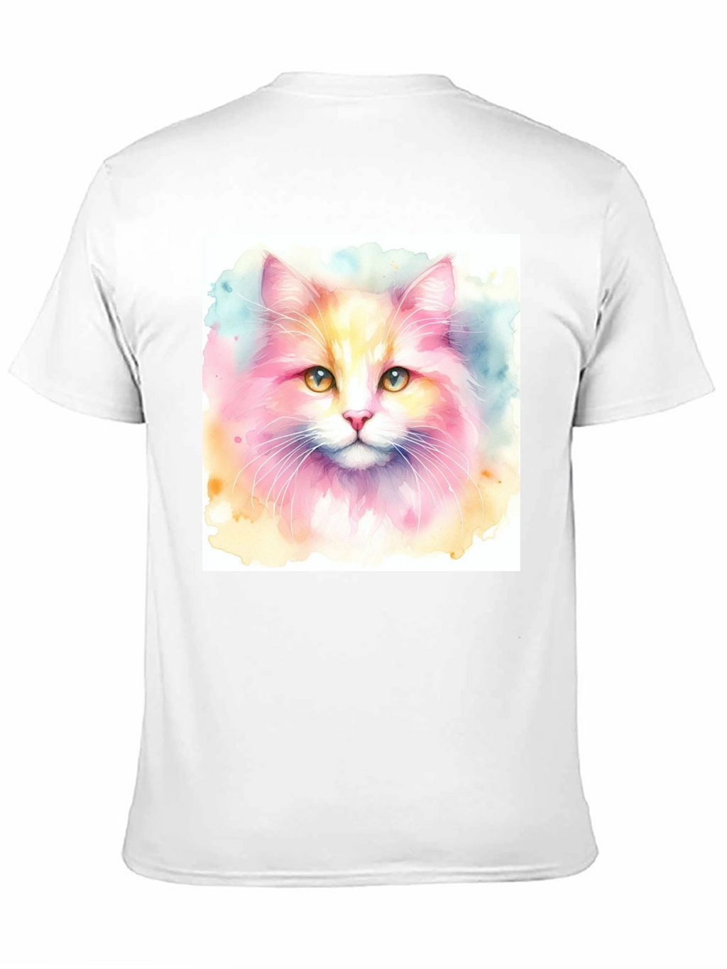 Watercolor Cat Graphic T-Shirt