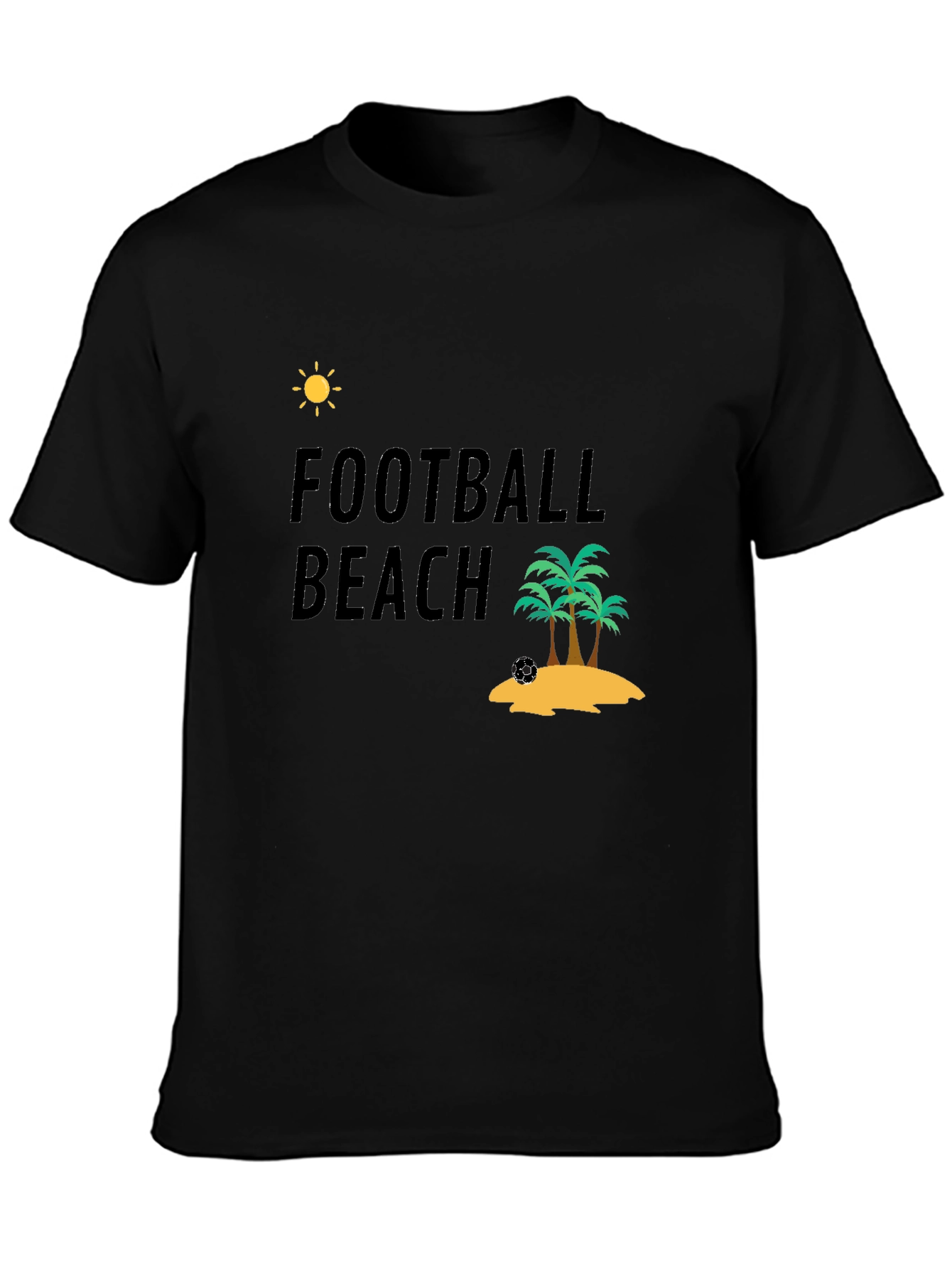 Football Beach T-Shirt - Tropical Vacation Ready!