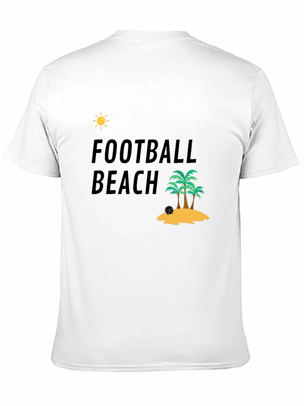 Football Beach T-Shirt - Tropical Vacation Ready!