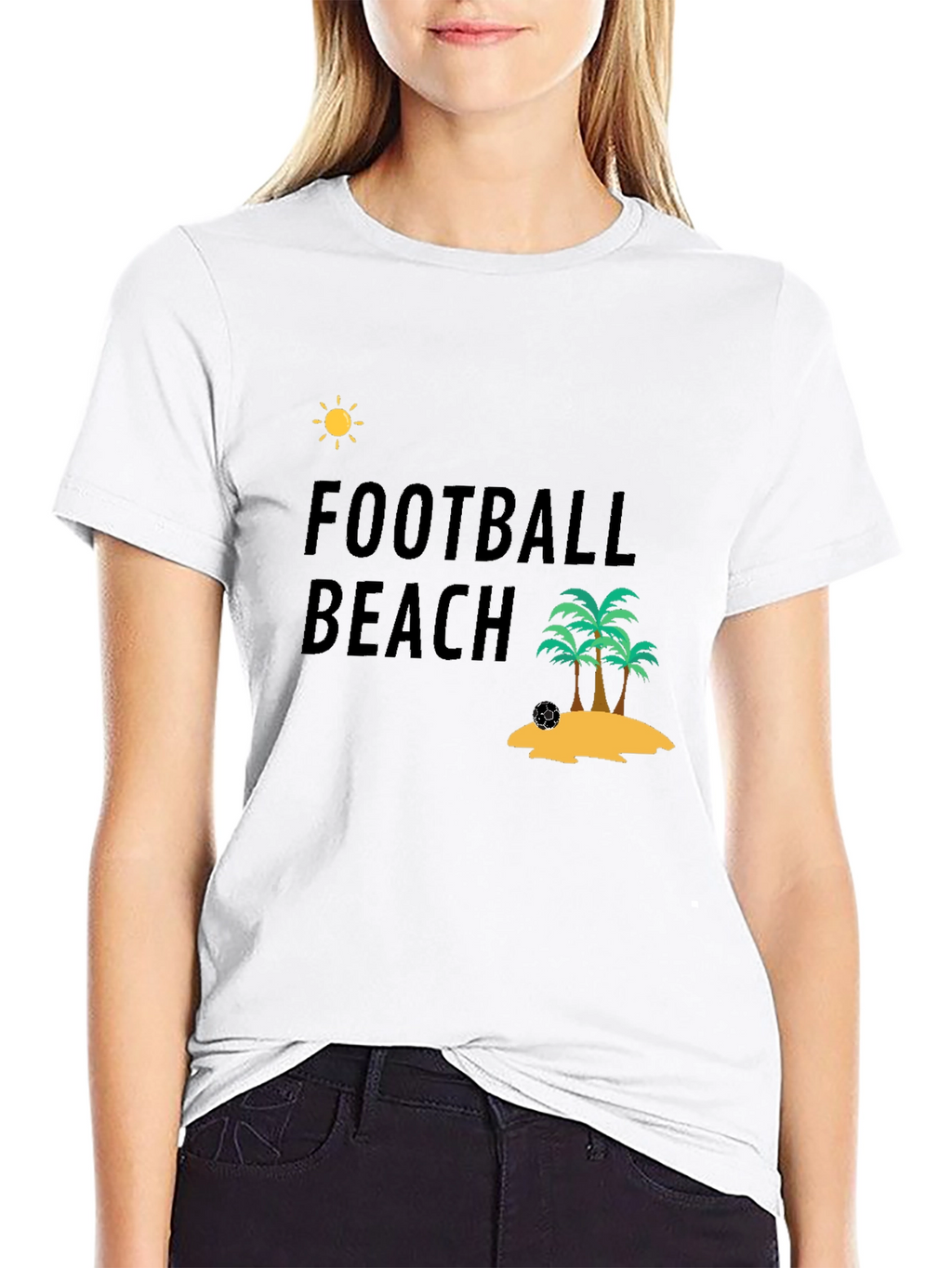 Football Beach T-Shirt - Tropical Vacation Ready!