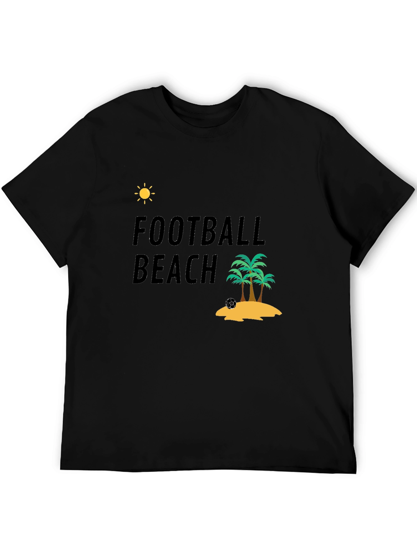 Football Beach T-Shirt - Tropical Vacation Ready!