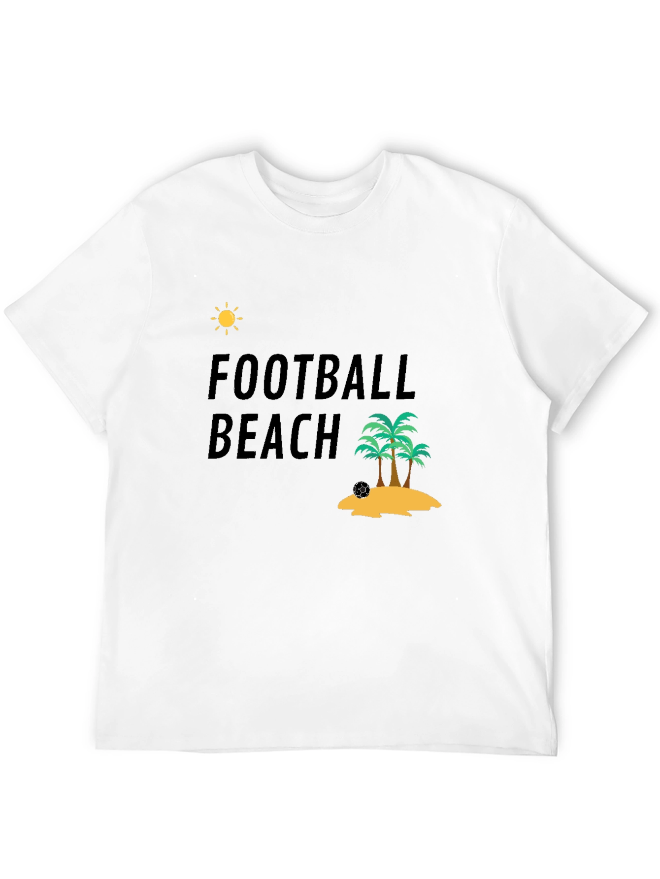 Football Beach T-Shirt - Tropical Vacation Ready!