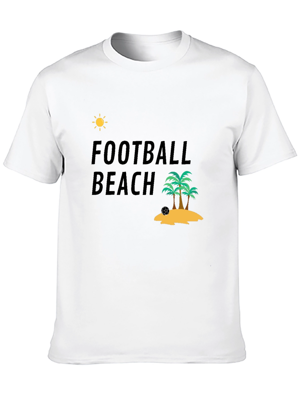 Football Beach T-Shirt - Tropical Vacation Ready!