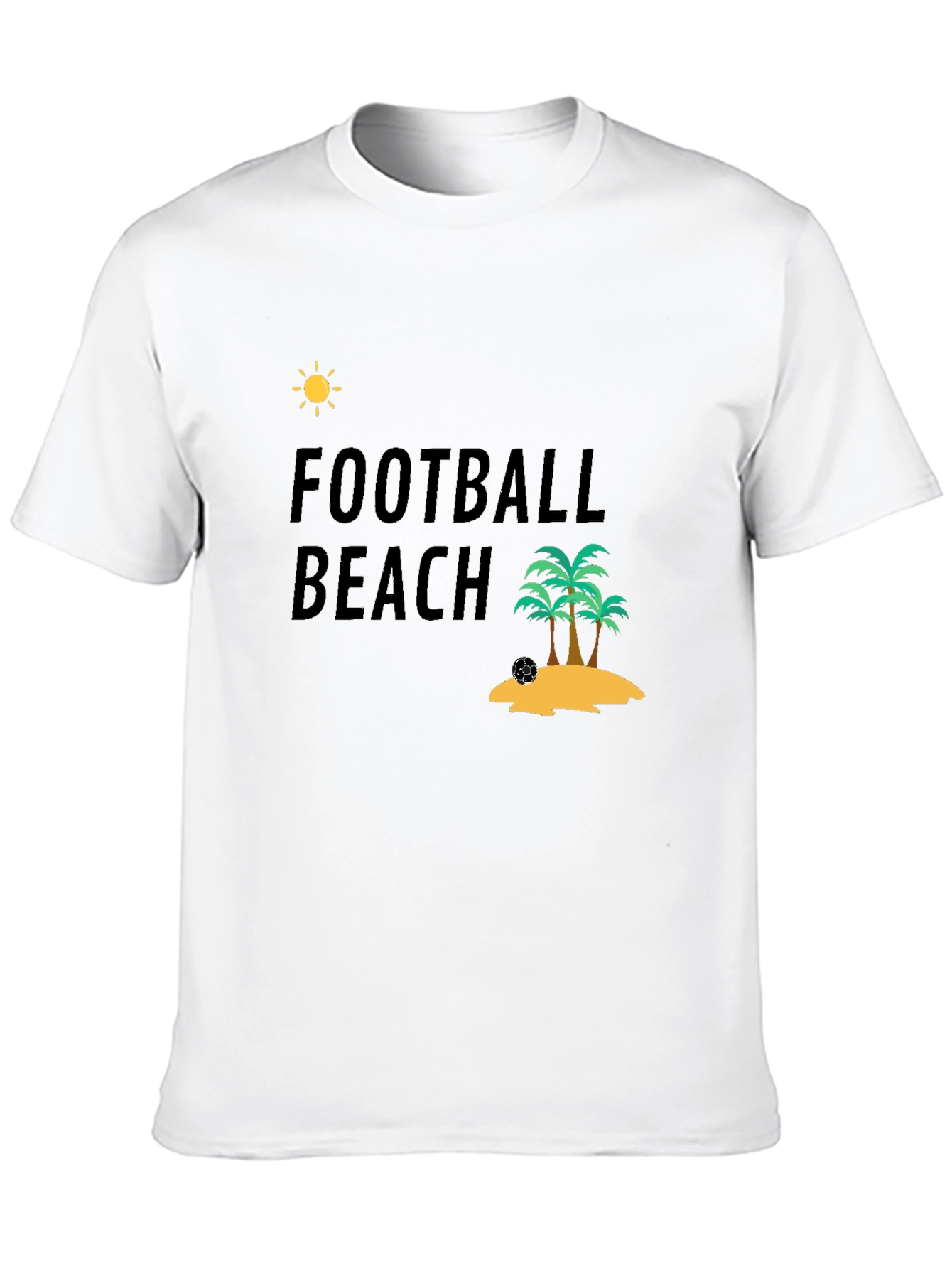 Football Beach T-Shirt - Tropical Vacation Ready!