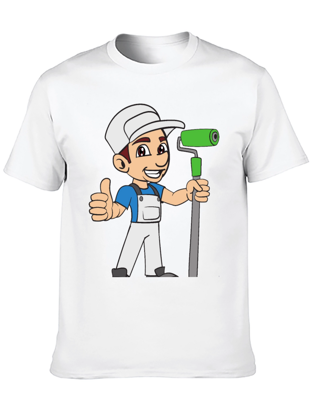 Painter Cartoon Black T-Shirt
