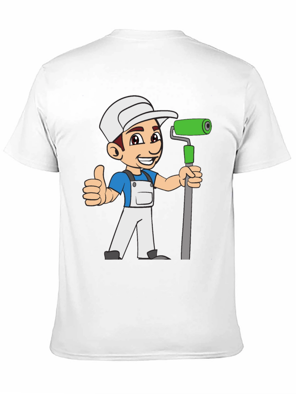 Painter Cartoon Black T-Shirt